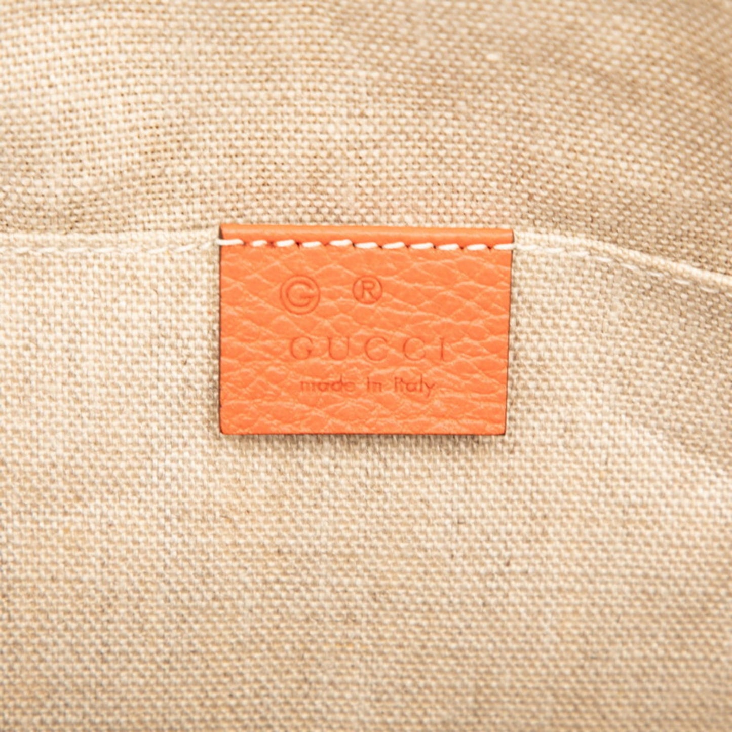 Gucci Orange Leather Handbag Shoulder Bag ( )
