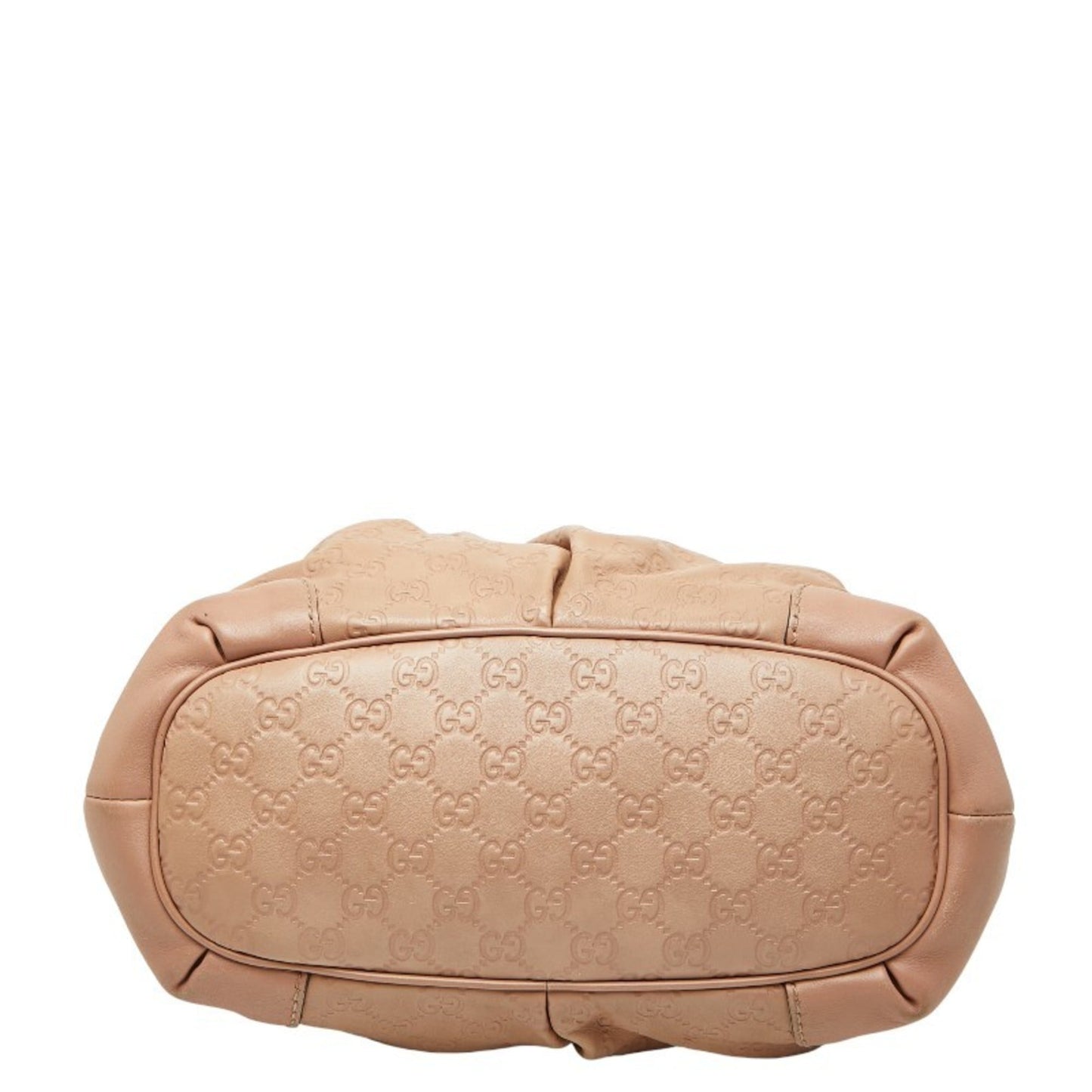 Gucci Beige Pink Canvas Leather Handbag Shoulder Bag ( )
