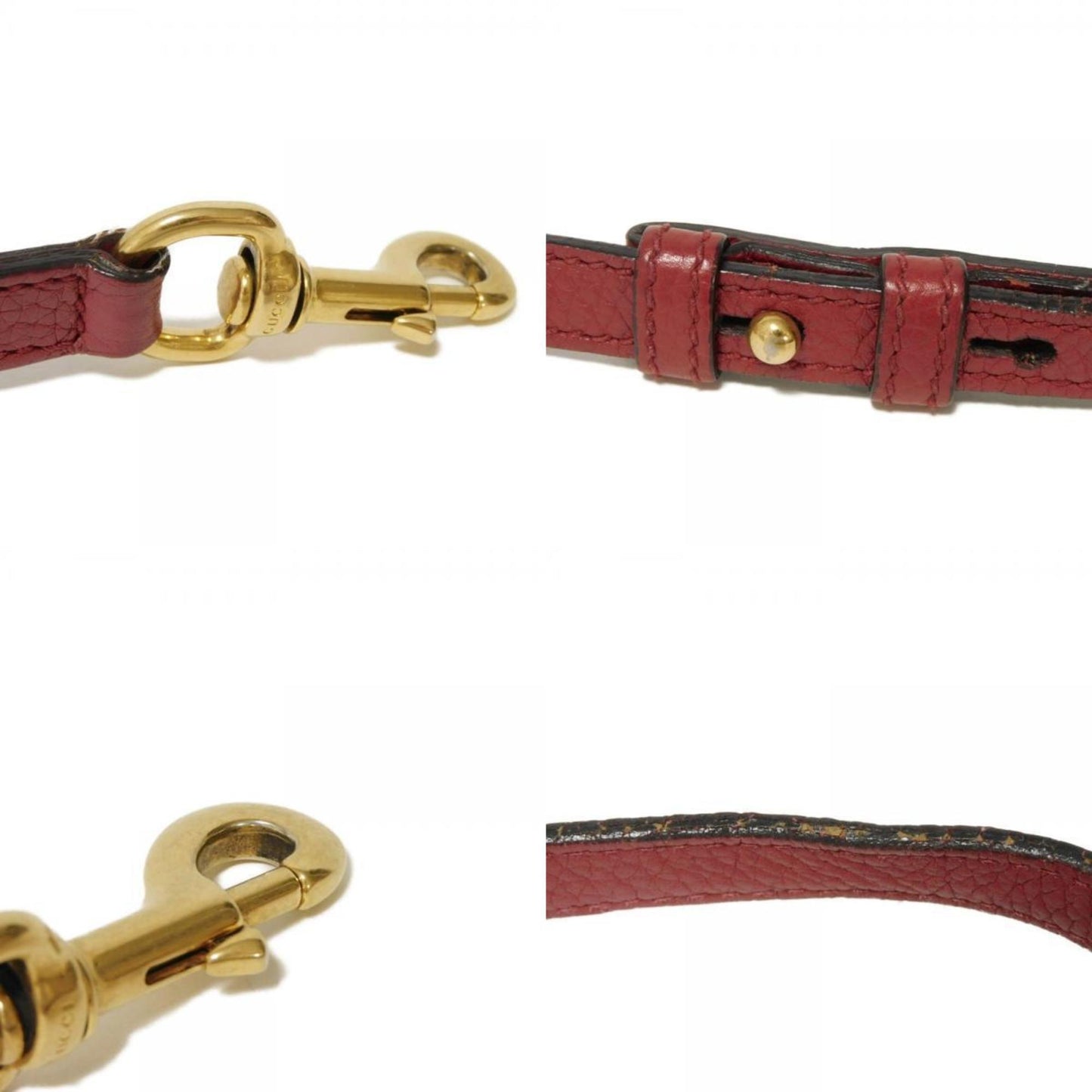 Gucci Gg Marmont Red Color Leather Handbag Shoulder Bag ( )