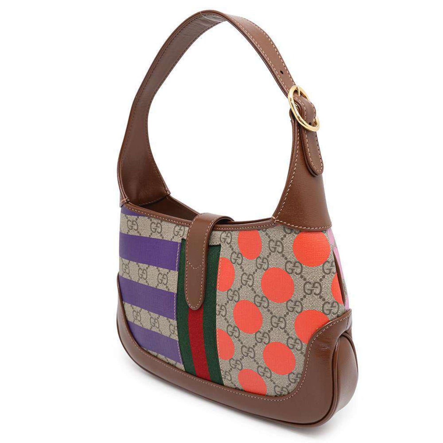 Gucci Leather Canvas Shoulder Bag