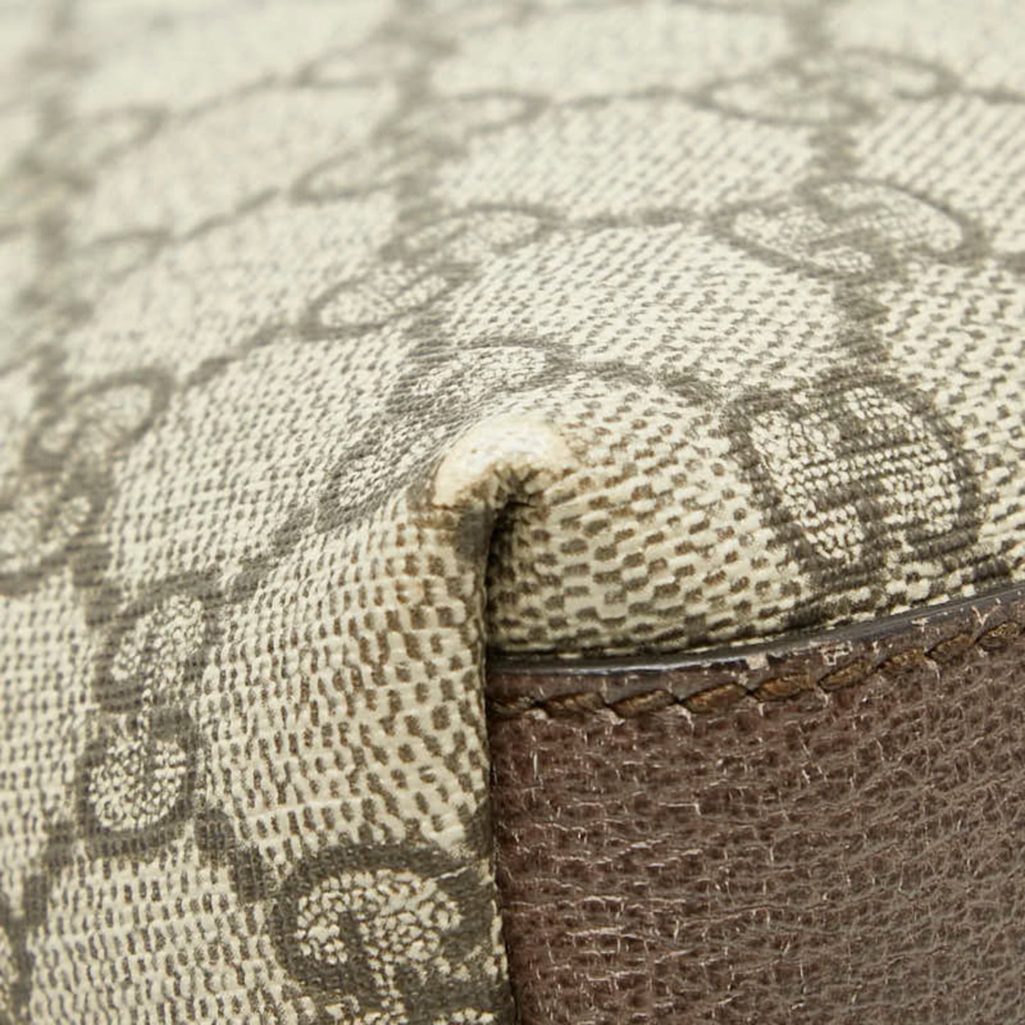 Gucci Beige Brown Suede Leather Shoulder Bag ( )