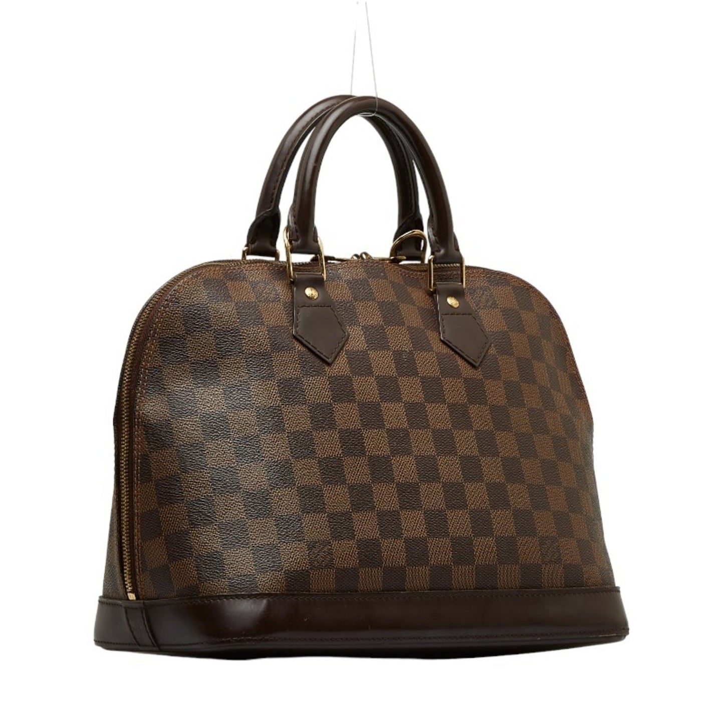 LOUIS VUITTON Damier Alma Handbag N51131 Brown PVC Leather Women's