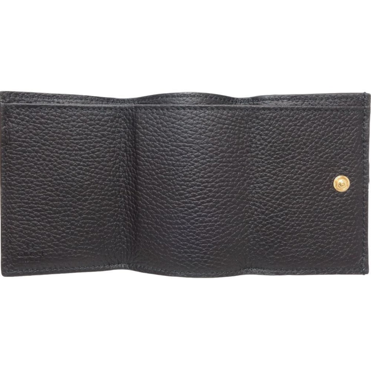 Gucci Black Leather Wallet (Tri-Fold) ( )