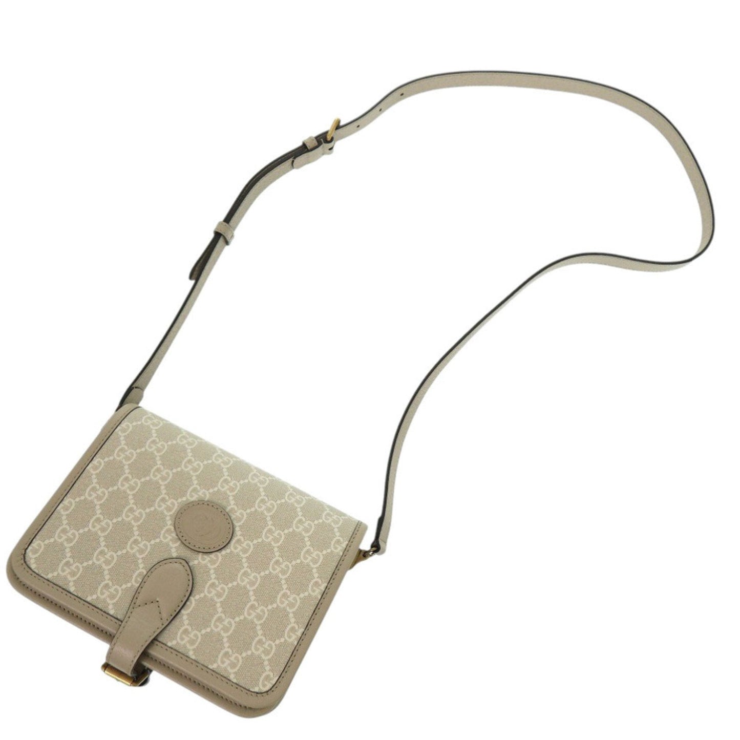 Gucci Beige Gg Supreme Shoulder Bag ( )