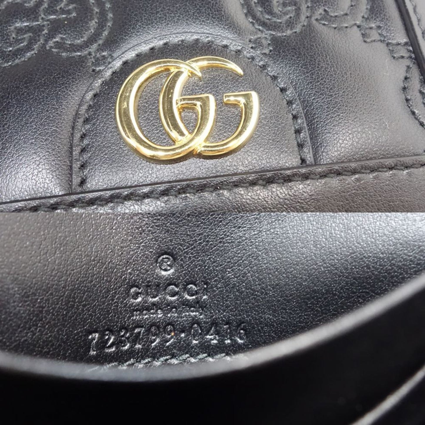 Gucci Black Leather Wallet (Bi-Fold) ( )