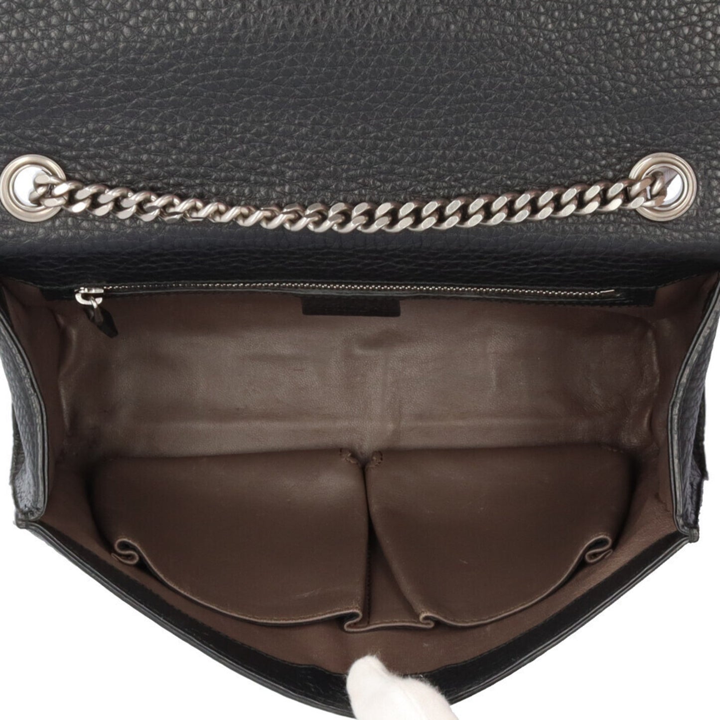 Gucci Black Leather Shoulder Bag ( )
