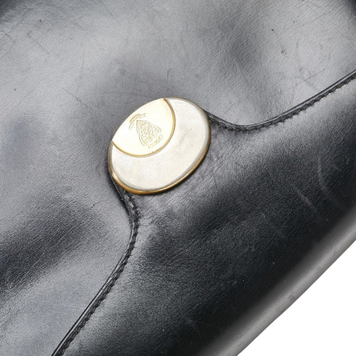Gucci Black Leather Shoulder Bag ( )