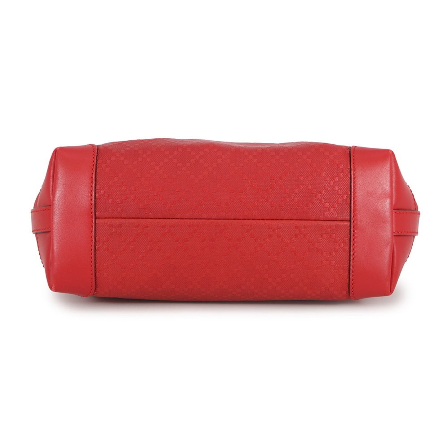 Gucci Red Color Leather Pouch Tote Bag ( )