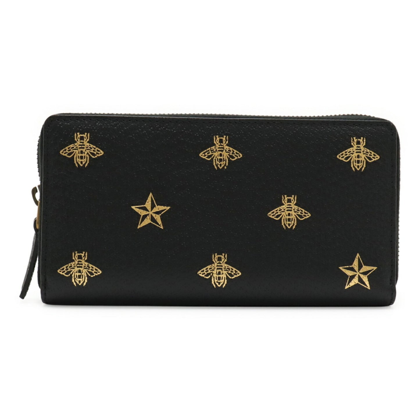 Gucci Black Leather Long Wallet (Bi-Fold) ( )