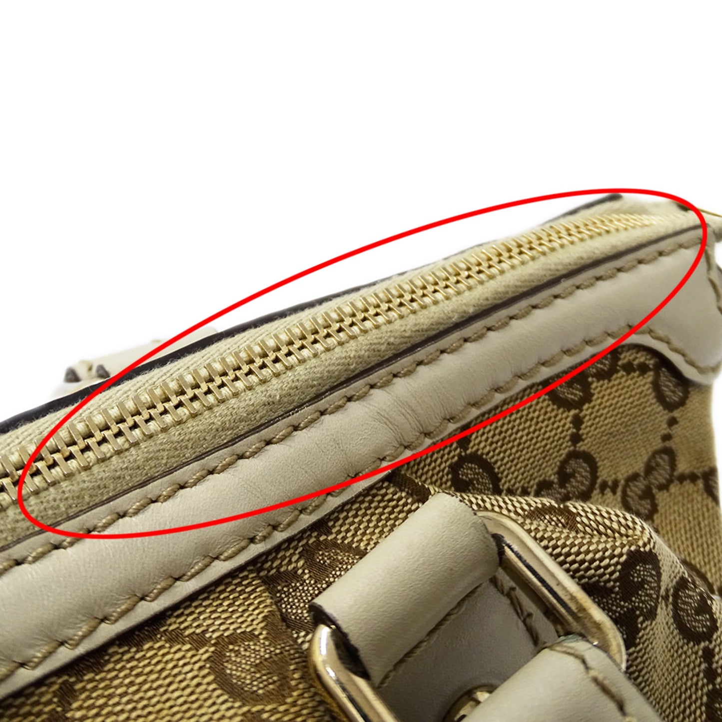 Gucci Gg Canvas Beige Brown Gg Canvas Handbag Shoulder Bag ( )
