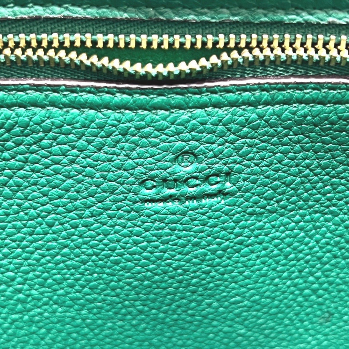 Gucci Green Leather Shoulder Bag ( )