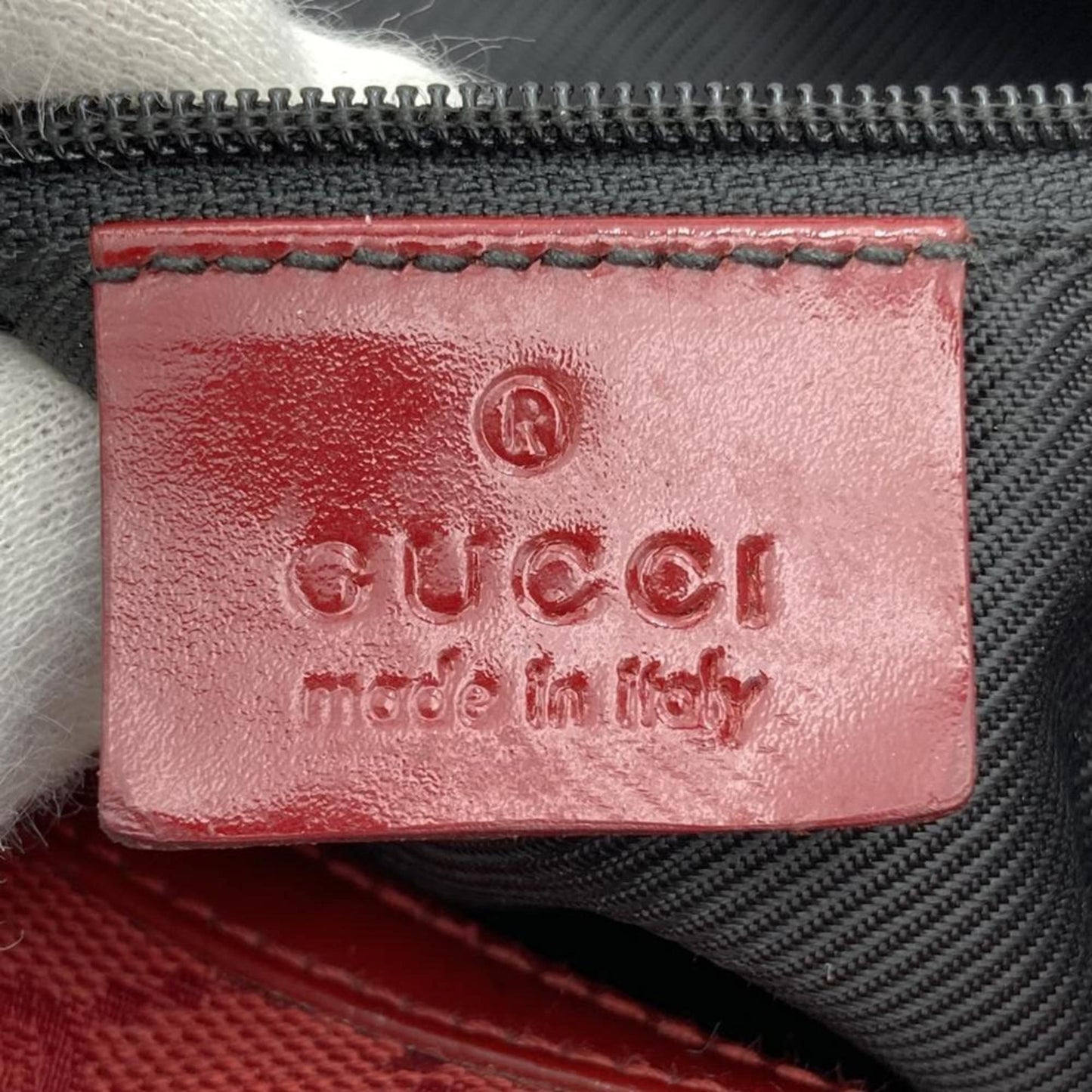 Gucci Red Color Gg Canvas Shoulder Bag ( )