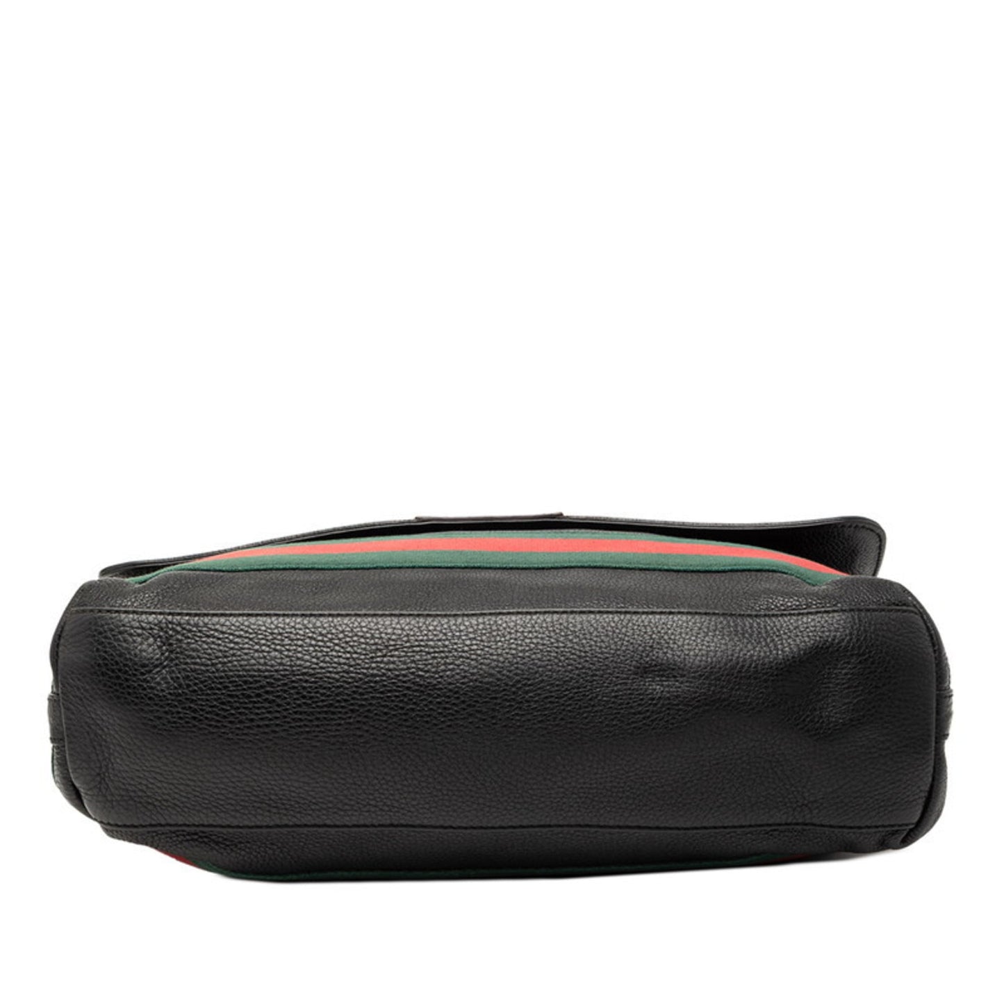 Gucci Sherry Line Black Multi-Color Leather Messenger Bag Shoulder Bag ( )