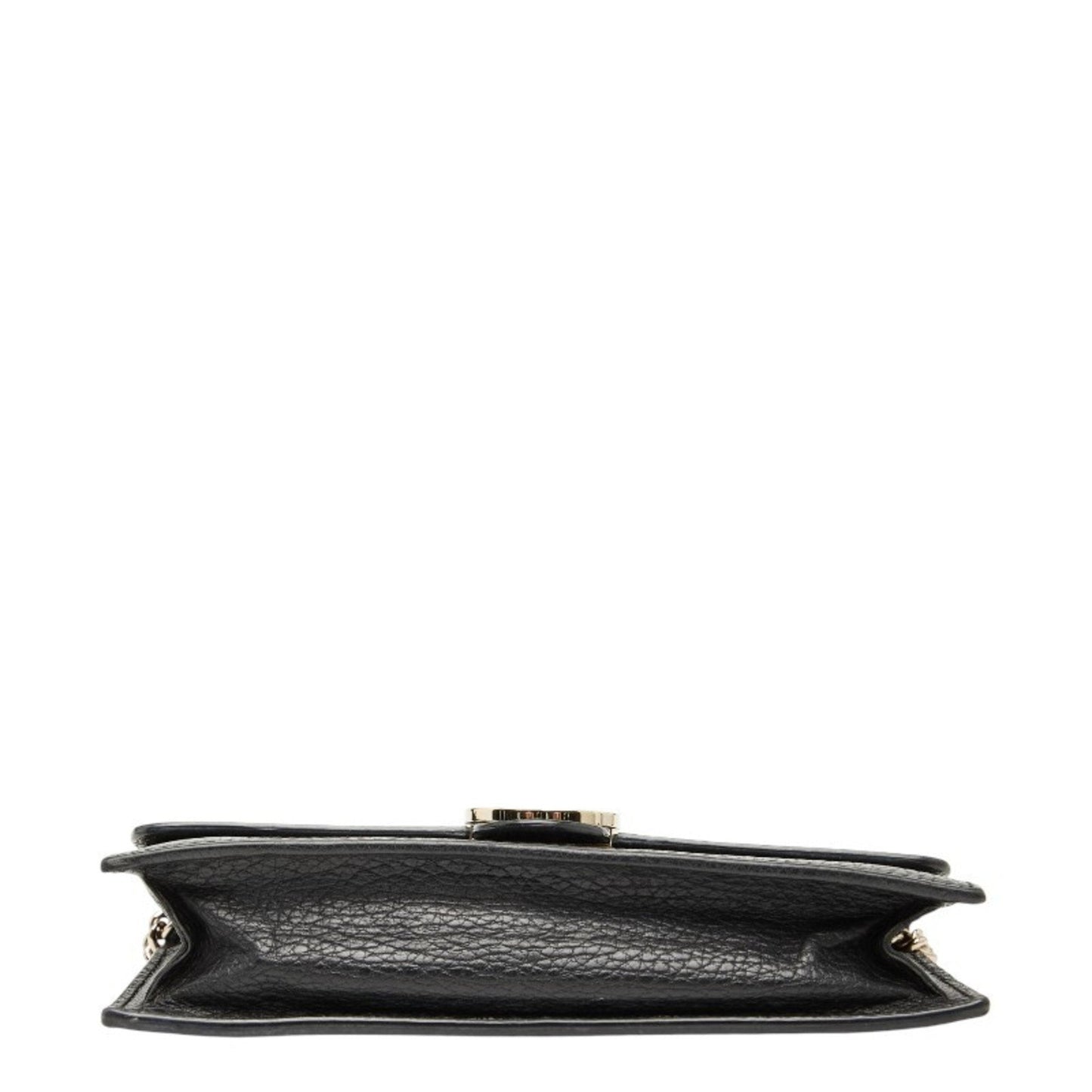 Gucci Black Leather Chain/Shoulder Wallet ( )