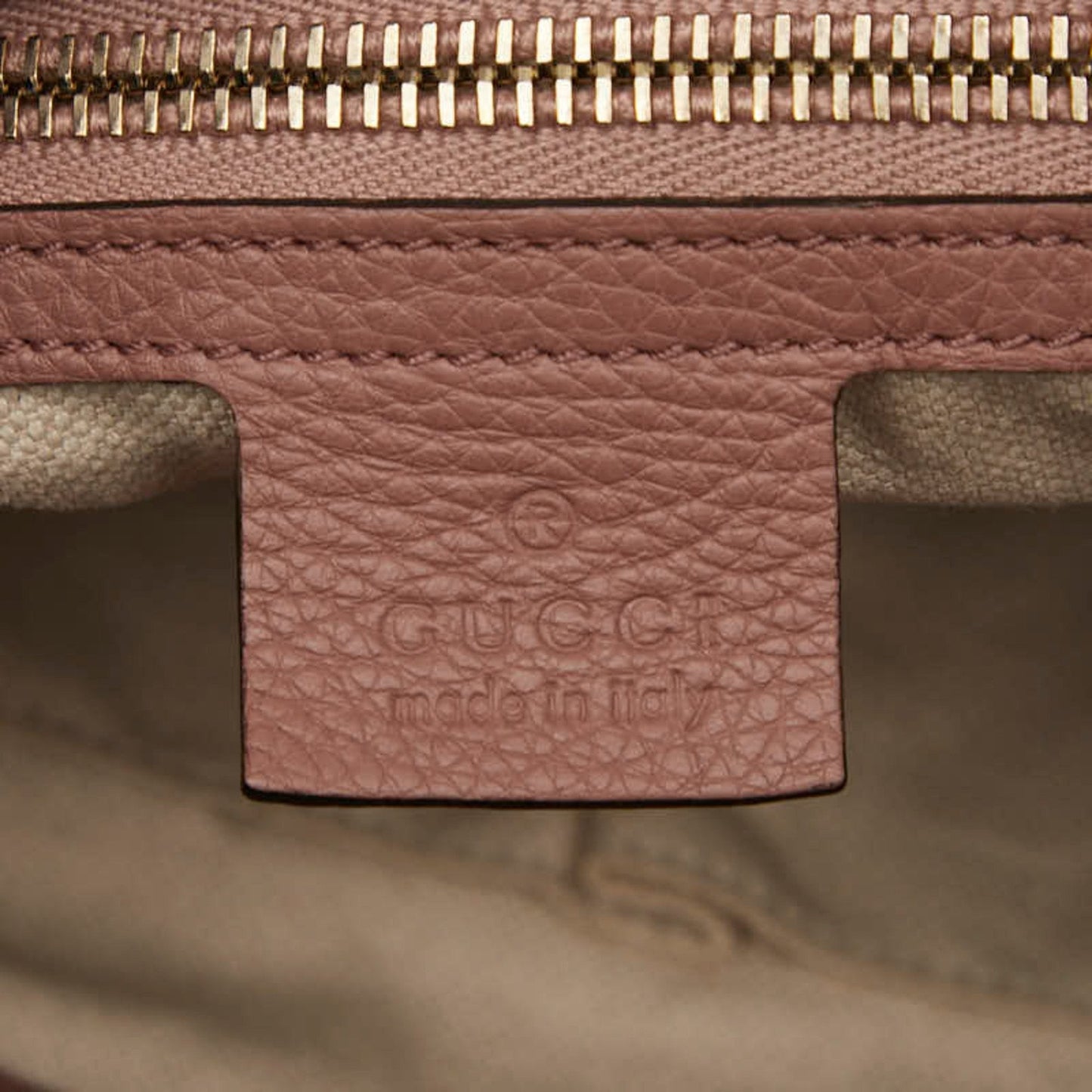 Gucci Pink Leather Handbag Shoulder Bag ( )