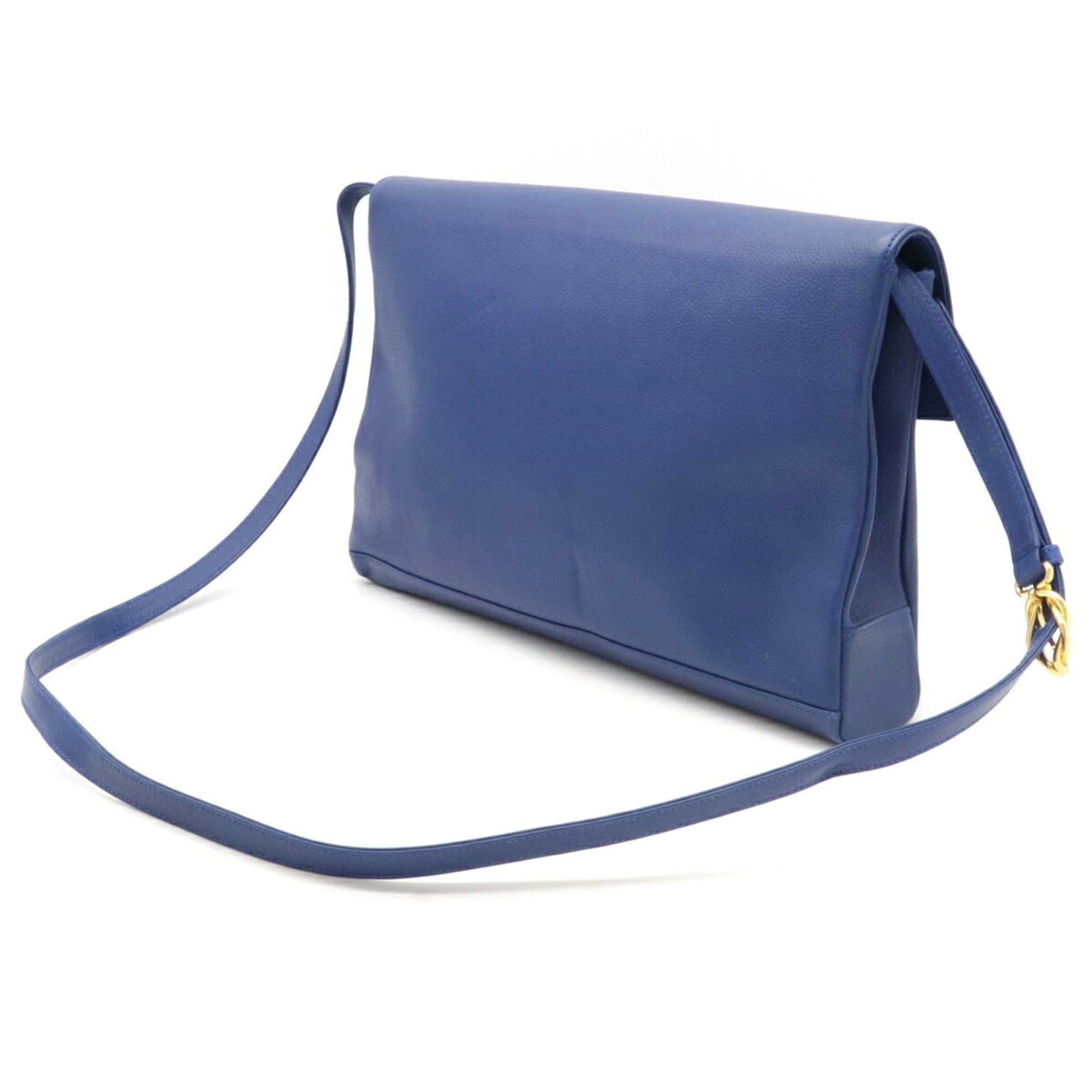 Gucci Blue Leather Shoulder Bag Style 3