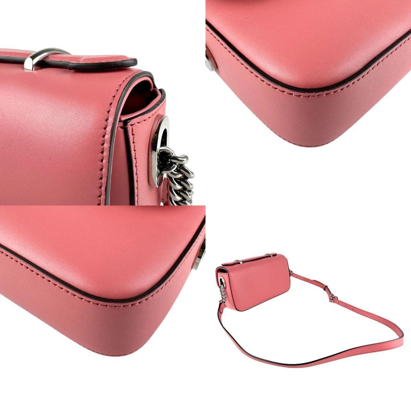 Gucci Pink Leather Shoulder Bag ( )