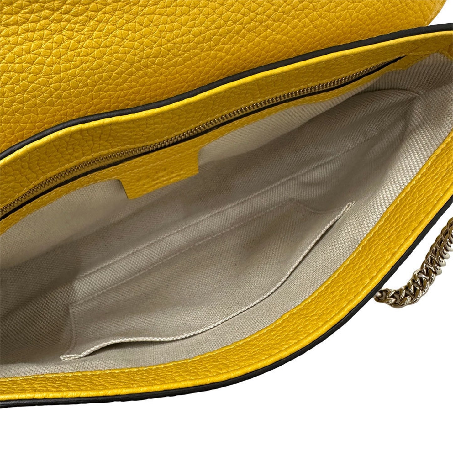 Gucci Soho Yellow Leather Shoulder Bag ( )