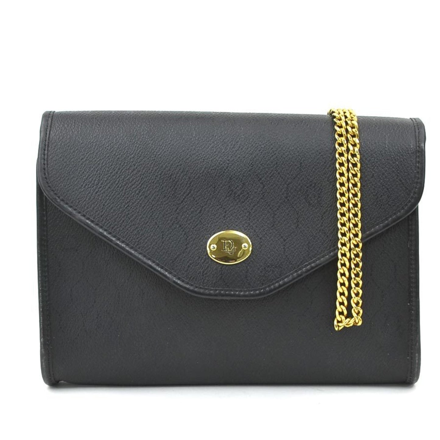 Christian Dior Black Leather Shoulder Bag ()