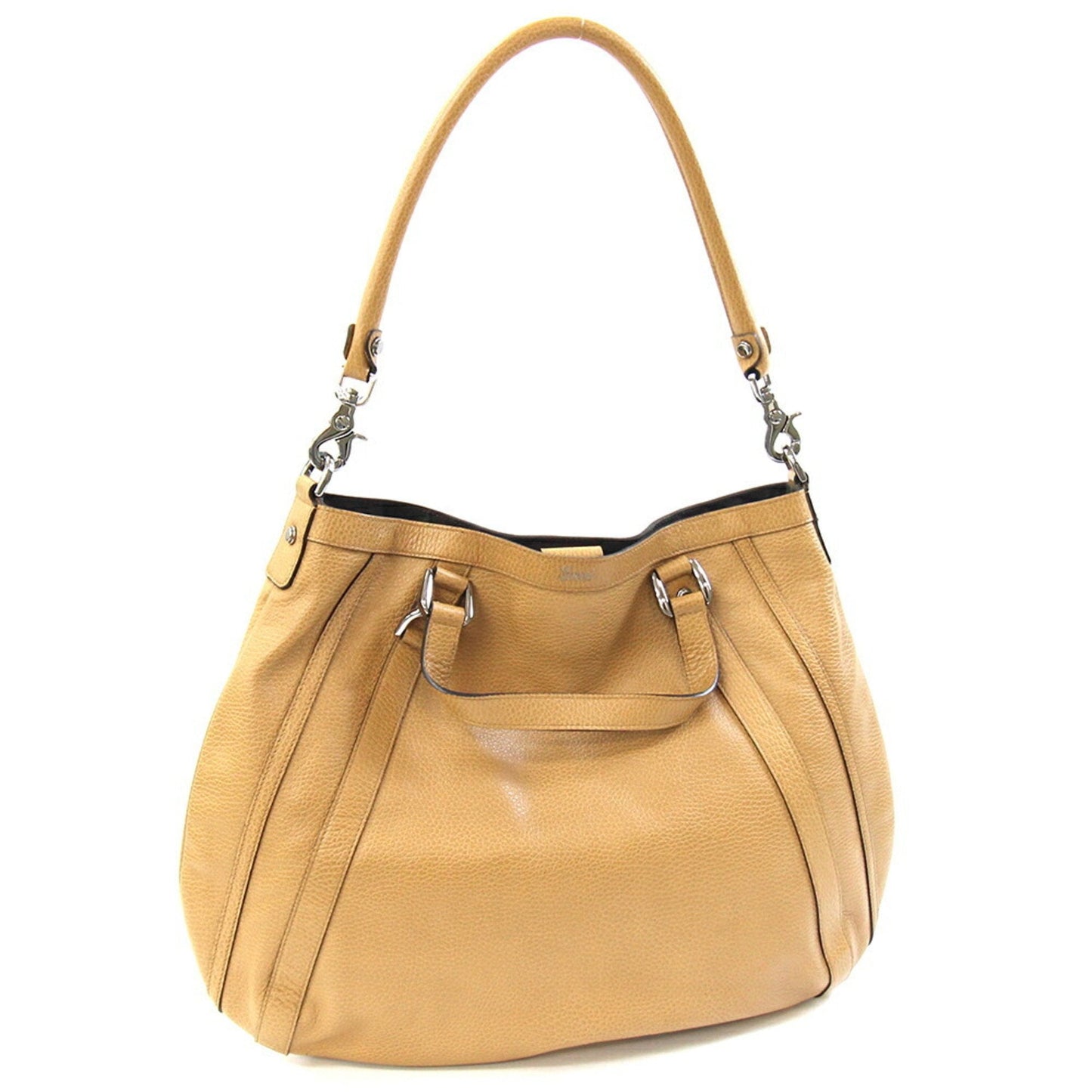 Gucci Beige Leather Handbag Shoulder Bag ( )