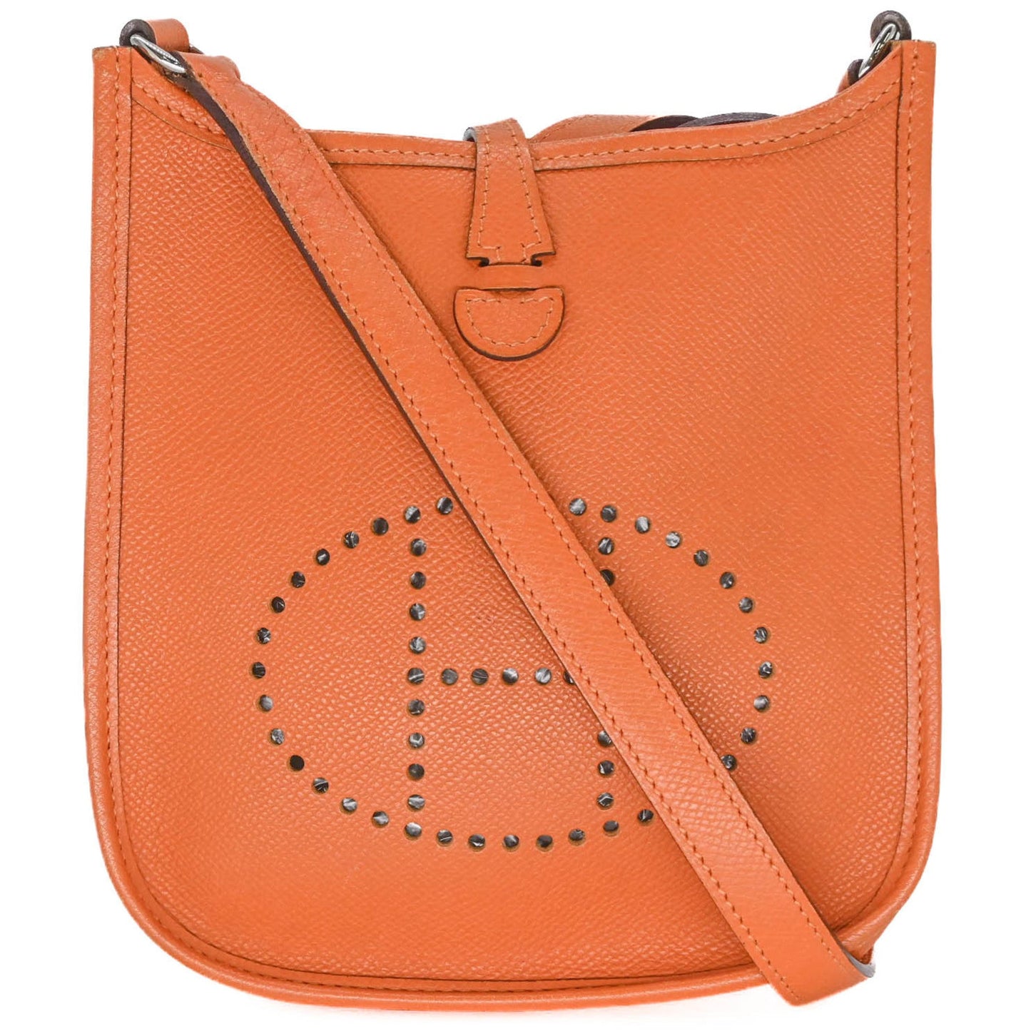 Hermes Orange Epsom Leather Shoulder Bag ( )