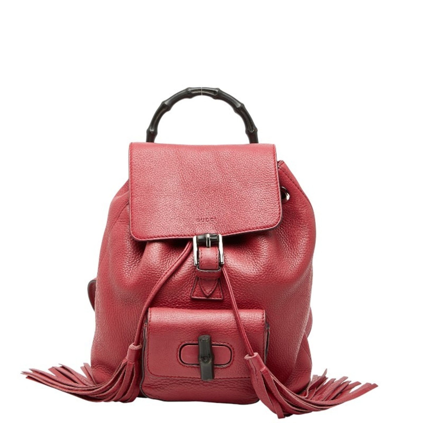 Gucci Red Color Leather Backpack ( )
