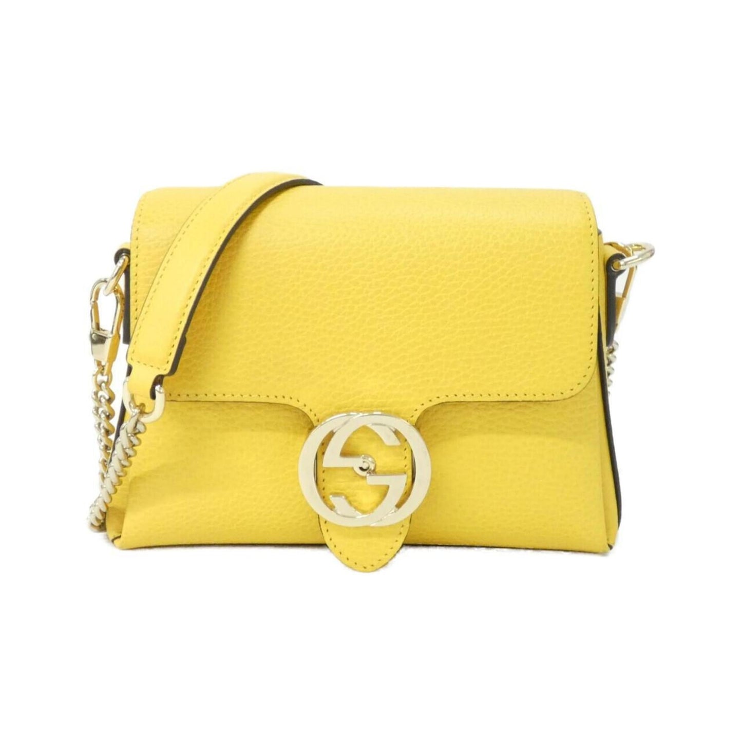 Gucci Yellow Leather Shoulder Bag ( )