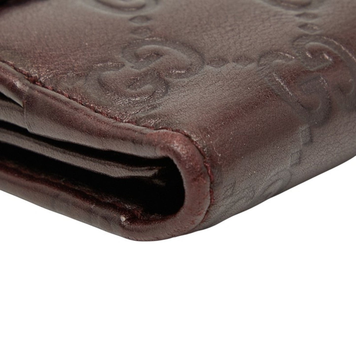 Gucci Brown Leather Long Wallet (Bi-Fold) ( )