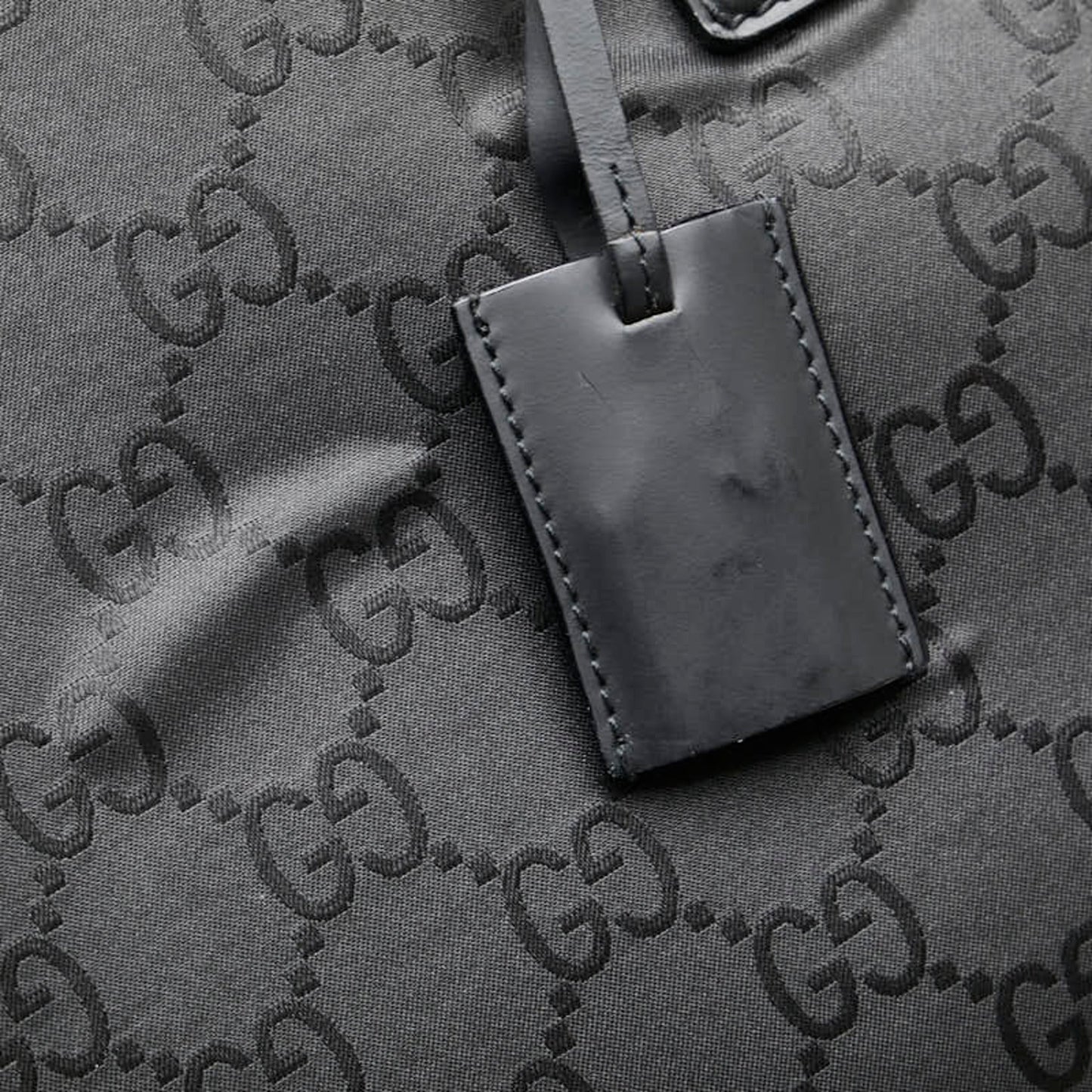 Gucci Black Nylon Leather Boston Bag ( )