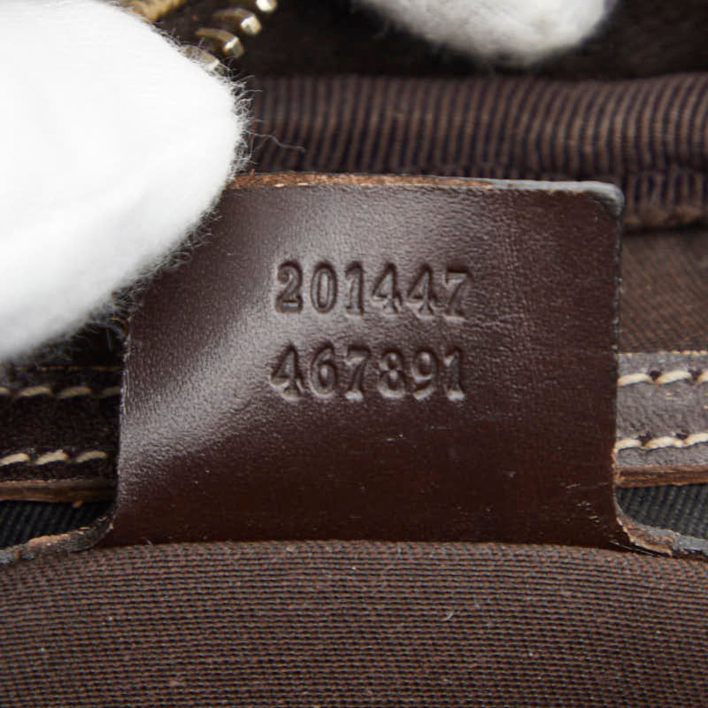 Gucci Beige Brown Pvc Leather Shoulder Bag ( )