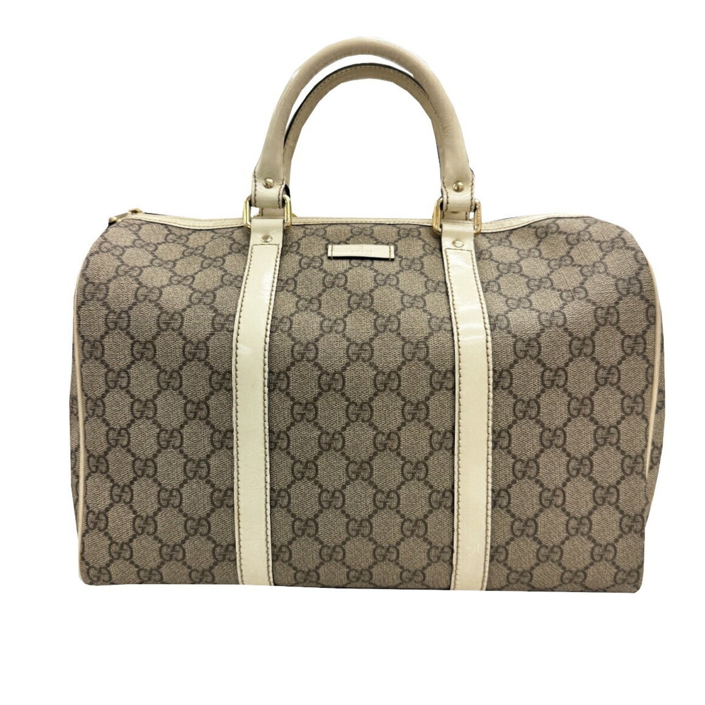 Gucci Gray Gg Supreme Boston Bag Handbag ( )