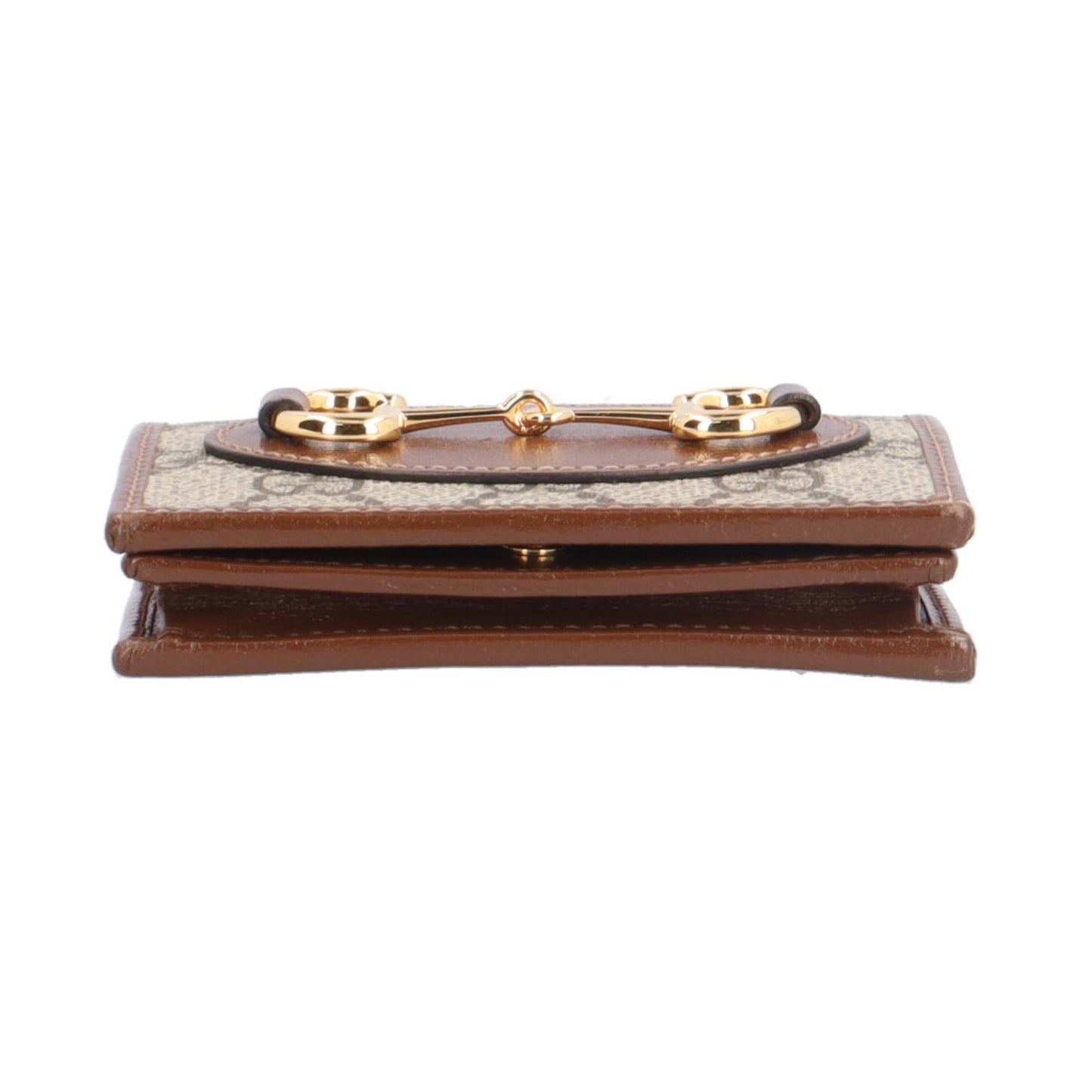 Gucci Beige Brown Gg Supreme Leather Wallet (Bi-Fold) ( )