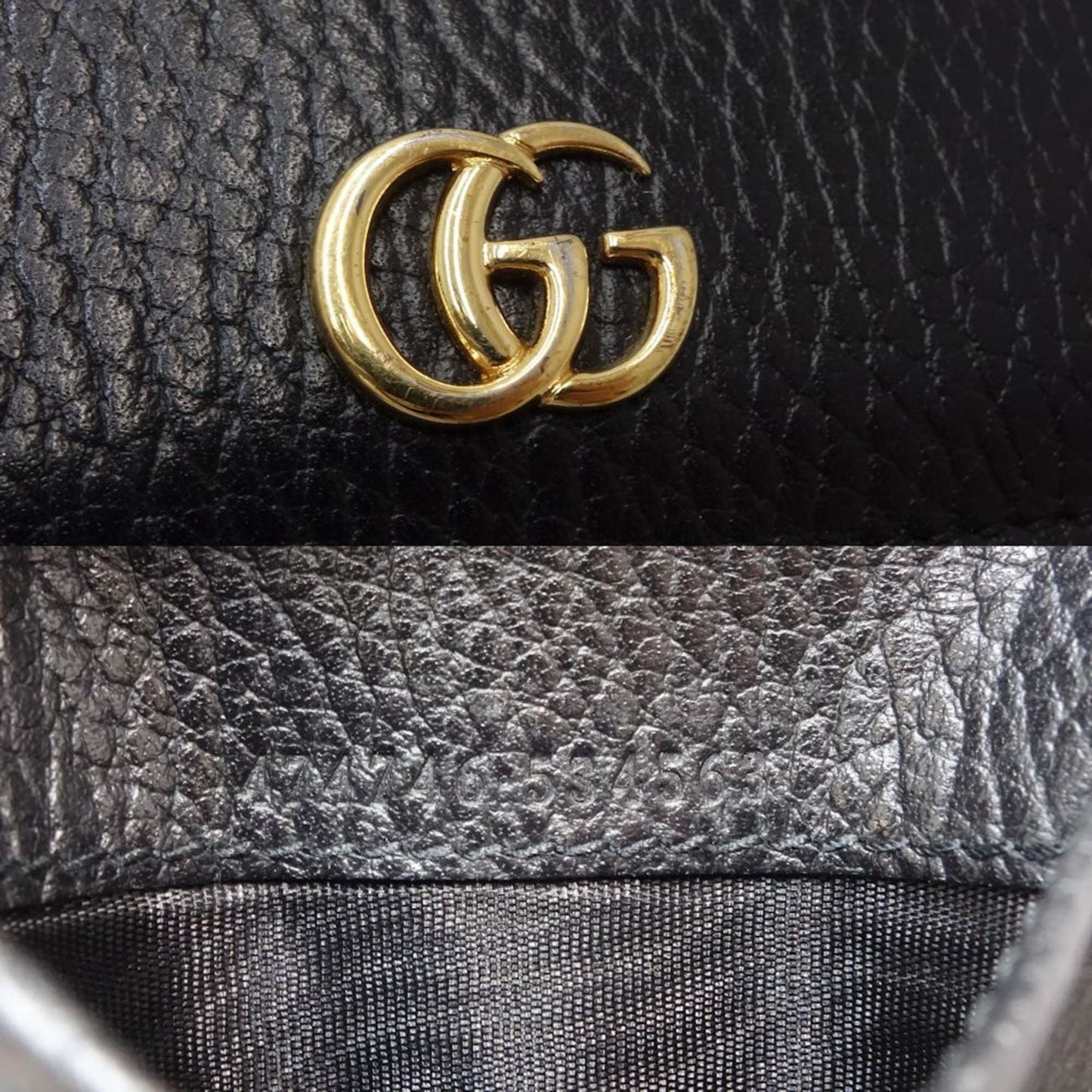 Gucci Black Leather Wallet (Tri-Fold) ( )