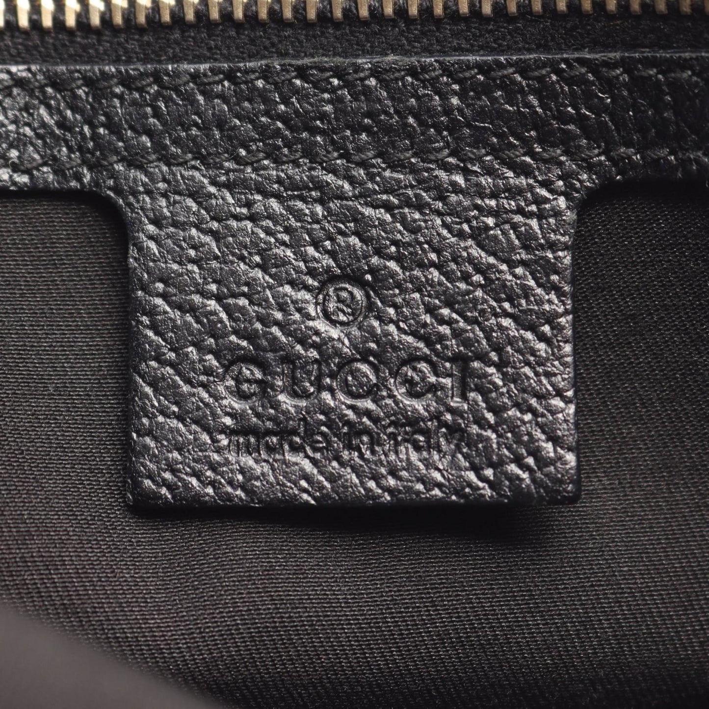 Gucci Black Canvas Leather Tote Bag ( )