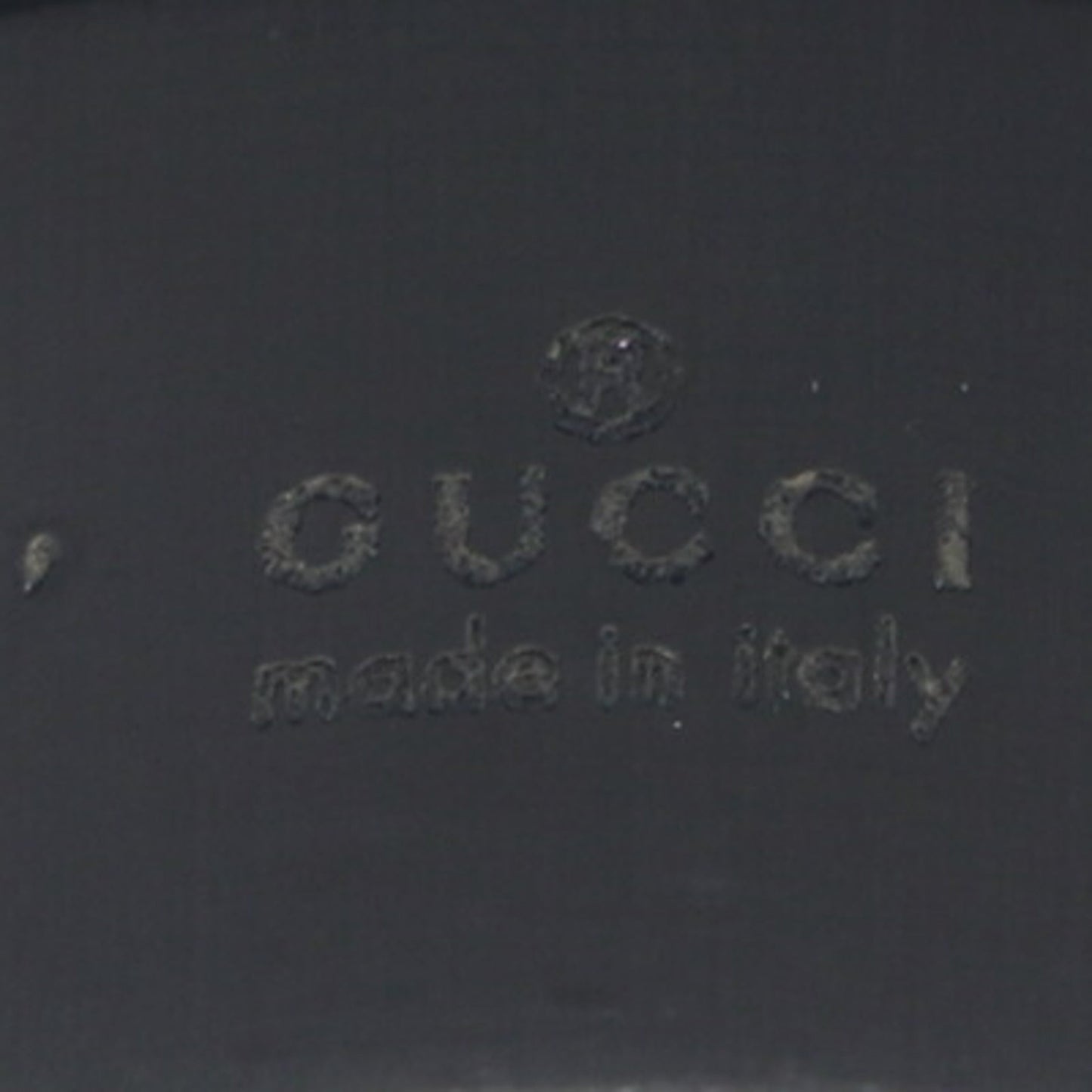 Gucci Silver Black White Gold (18K) Band Ring ( )