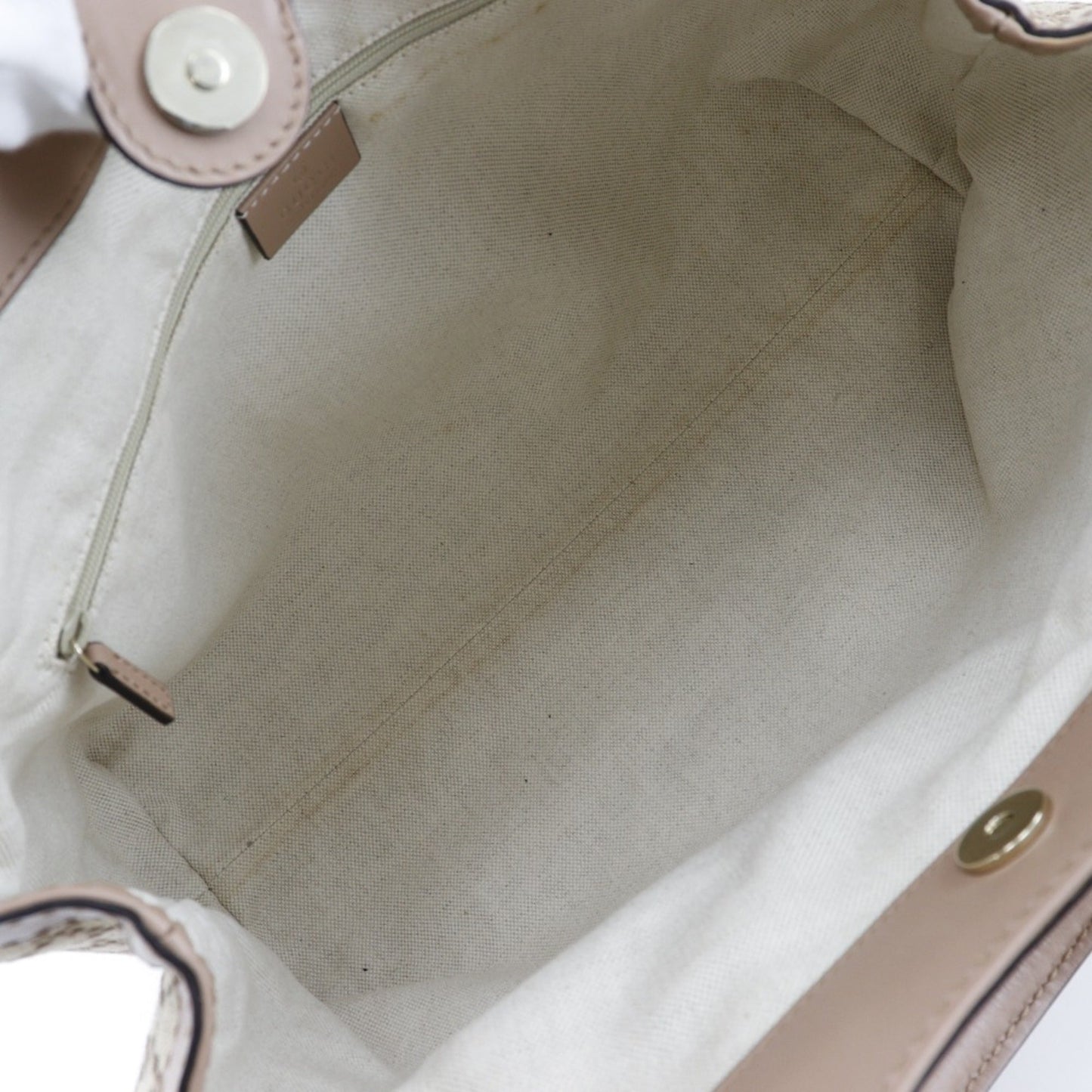 Gucci Beige Pink Canvas Handbag ( )