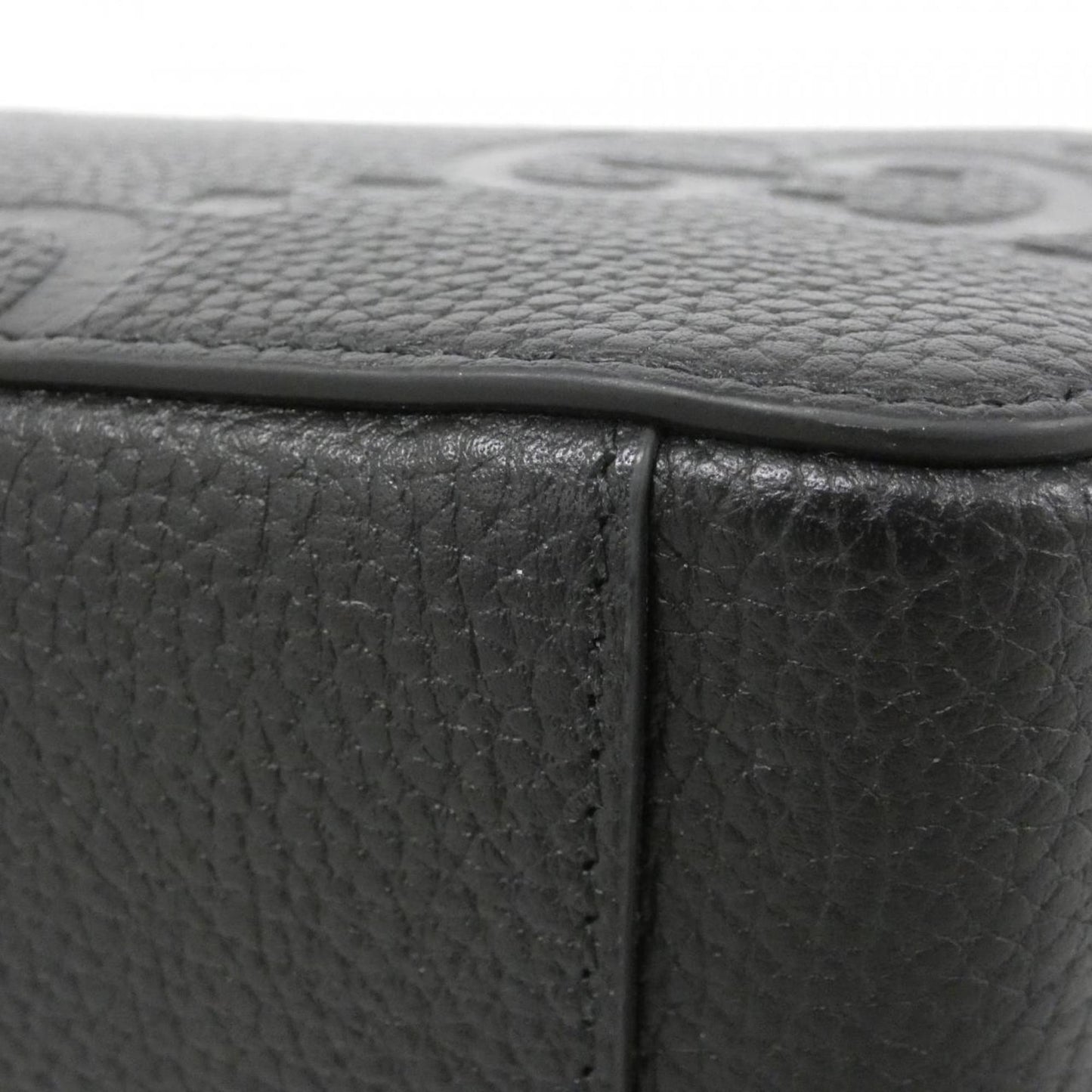 Gucci Black Gg Leather Shoulder Bag ( )