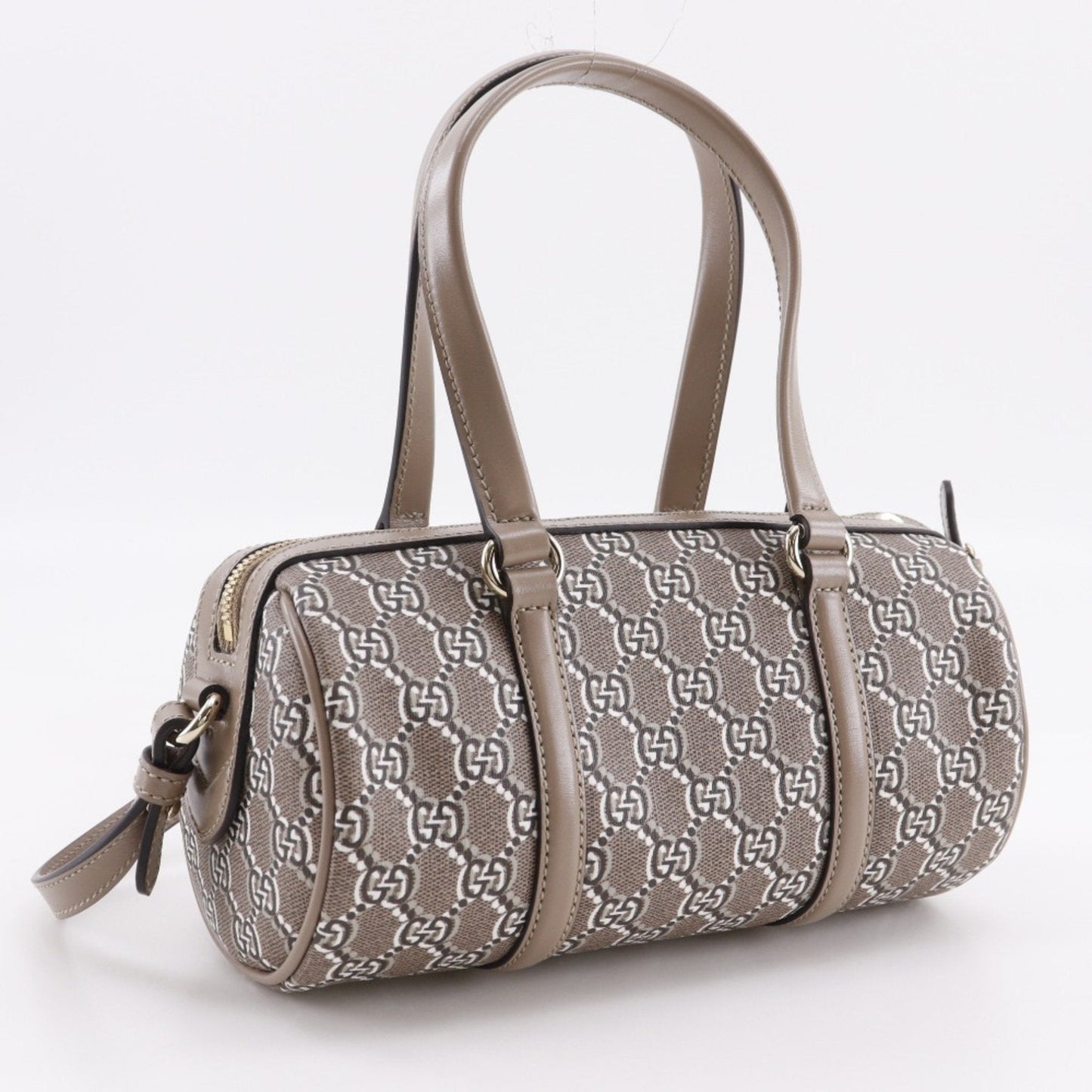 Gucci Brown Pvc Leather Handbag ( )