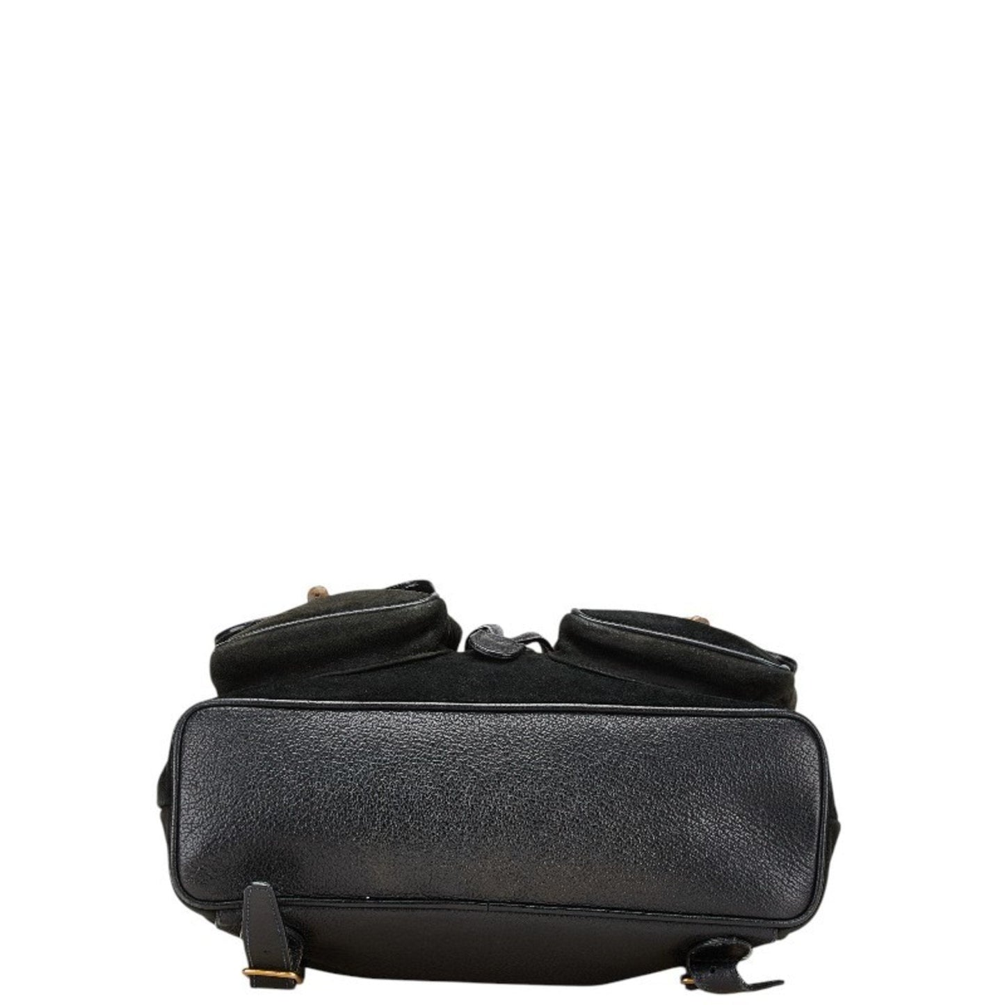 Gucci Black Suede Leather Backpack ( )