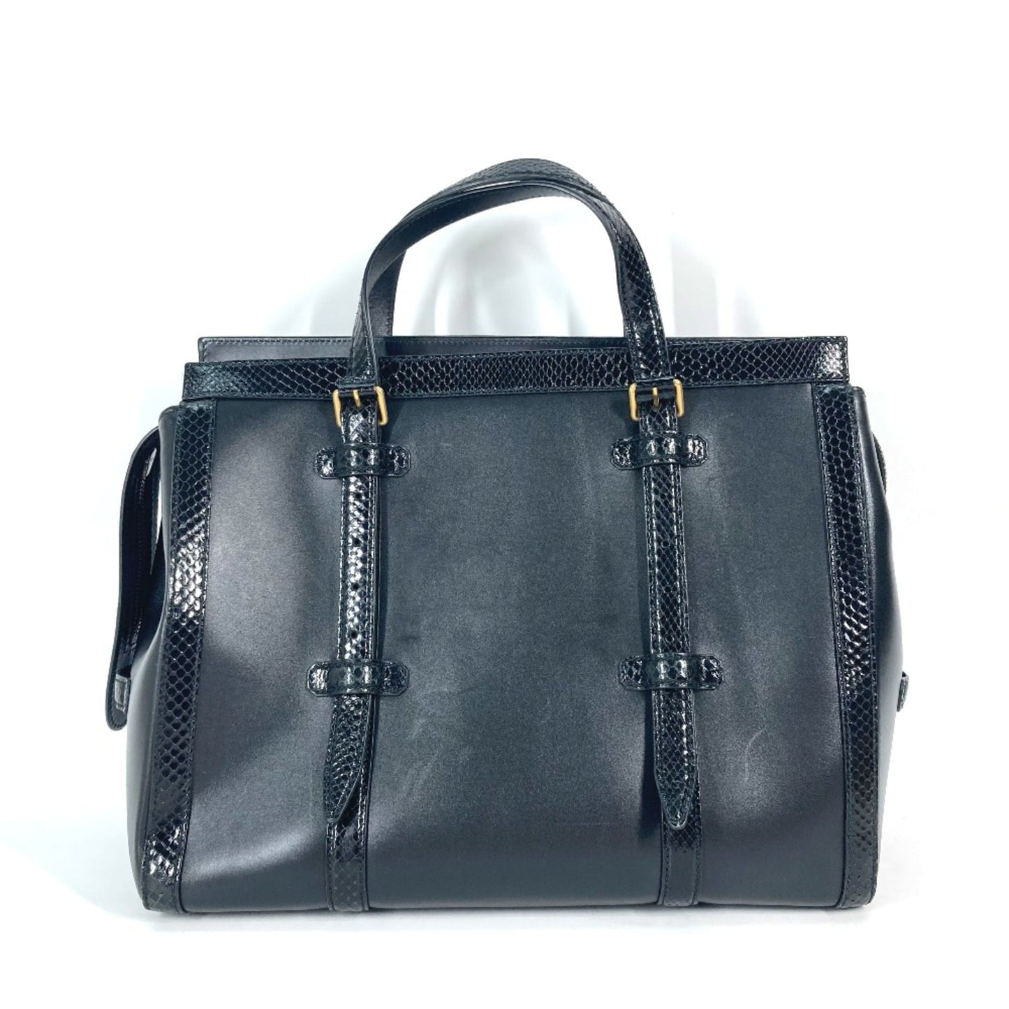 Gucci Black Leather Handbag ( )