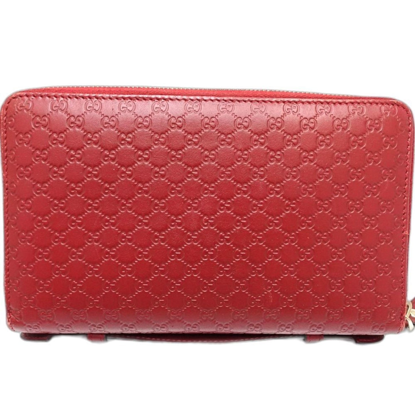 Gucci Red Color Leather Long Wallet (Bi-Fold) ( )