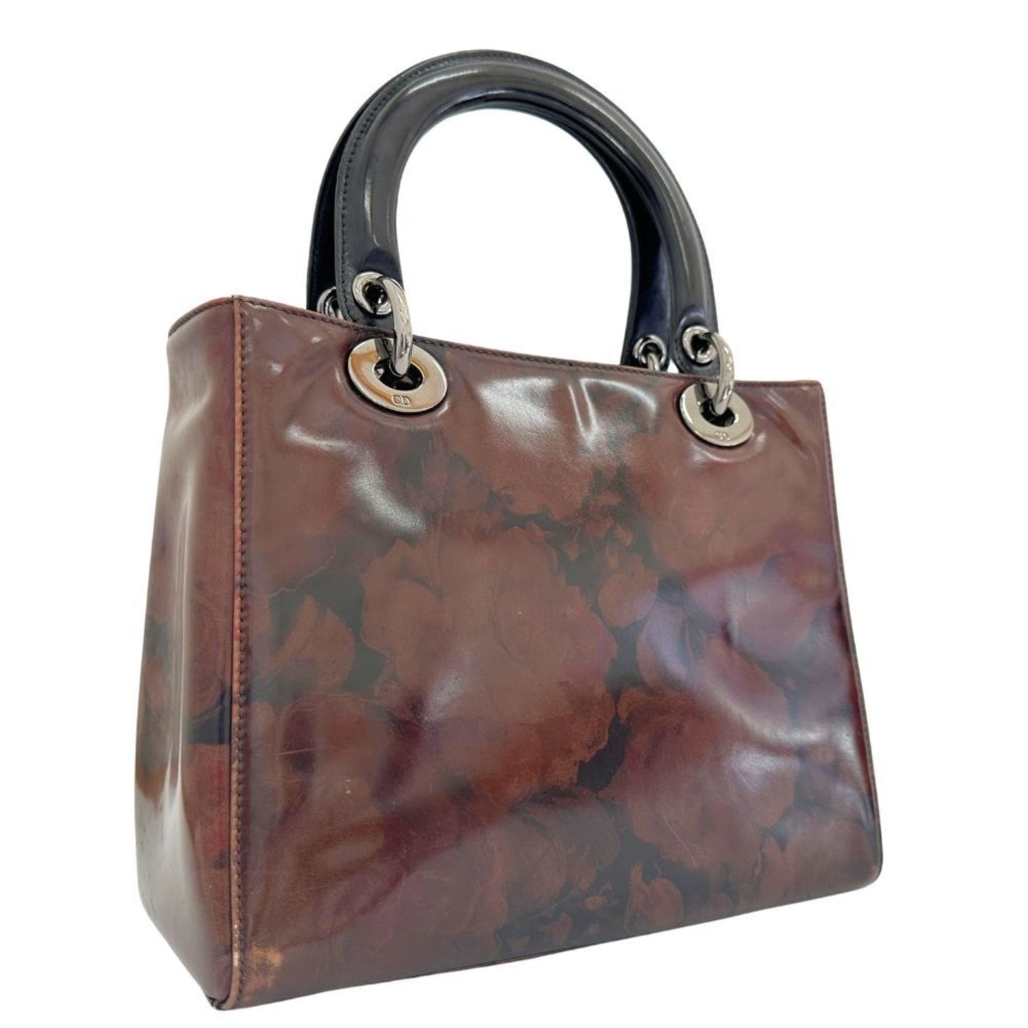 Christian Dior Lady Dior Patent Leather Handbag ()