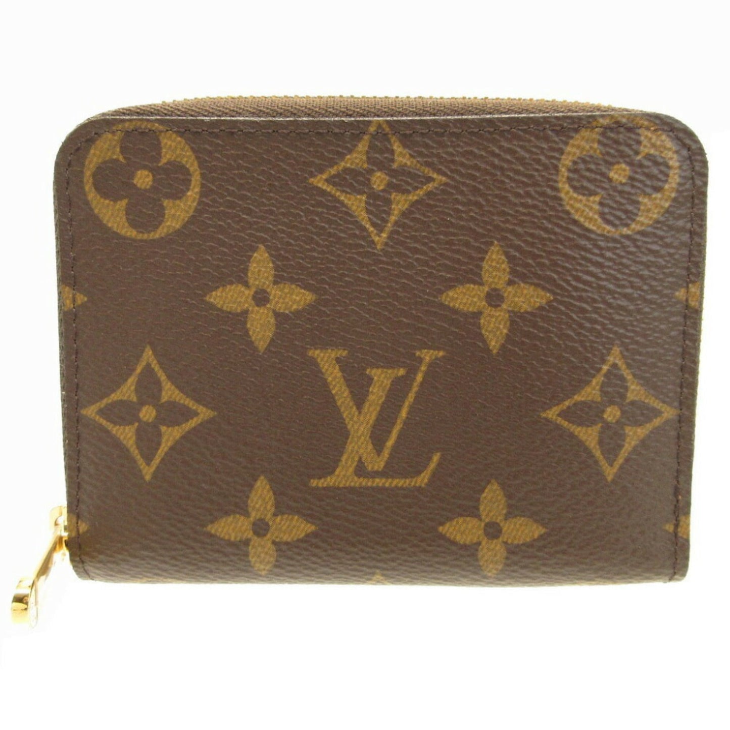 LOUIS VUITTON Monogram M60067 Zippy Coin Purse Brown Case Card Wallet 0066
