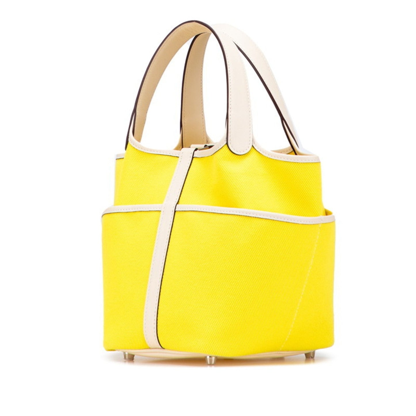 Hermes Picotin Ivory Yellow Swift Leather Handbag ( )