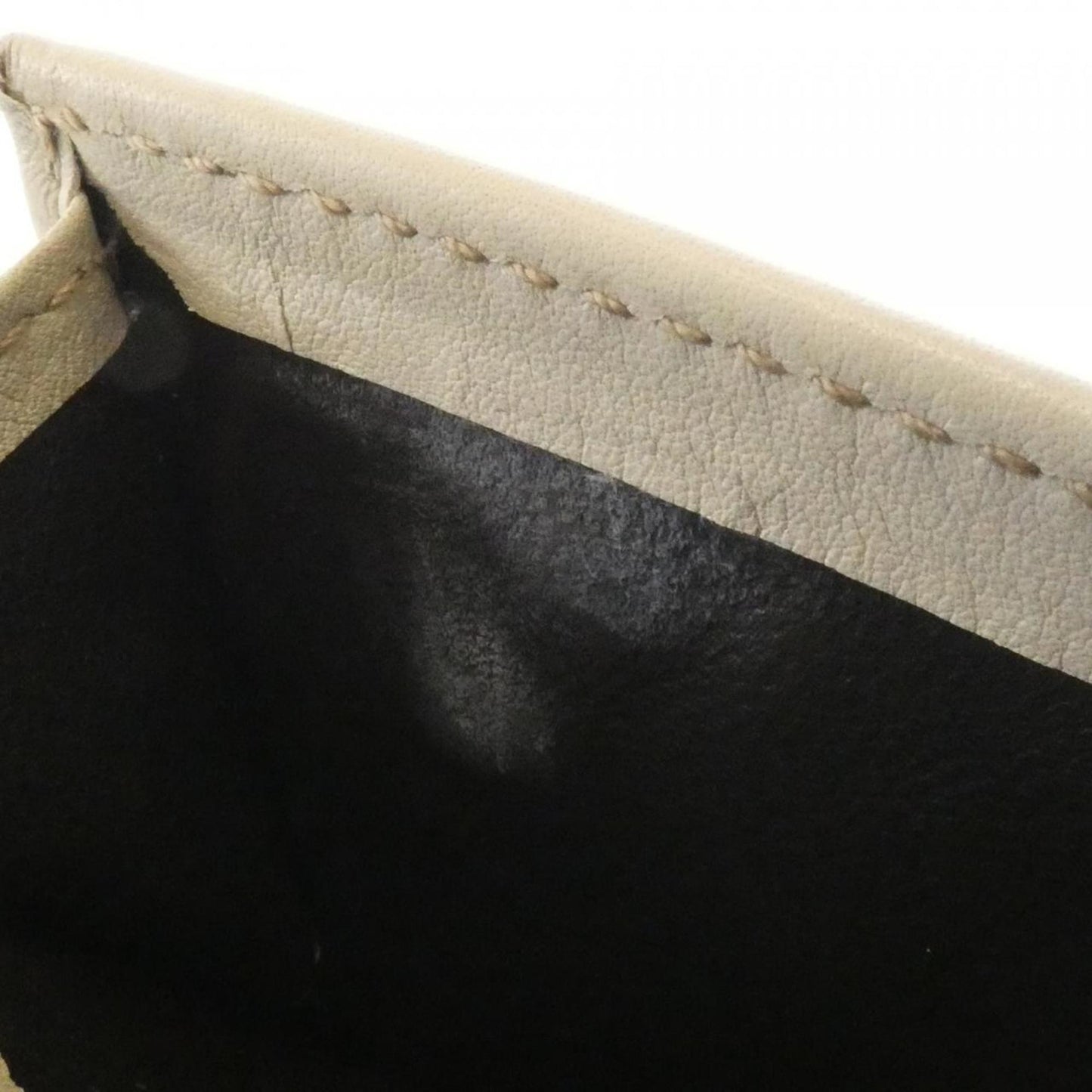 Gucci Beige White Gg Canvas Leather Long Wallet (Bi-Fold) ( )