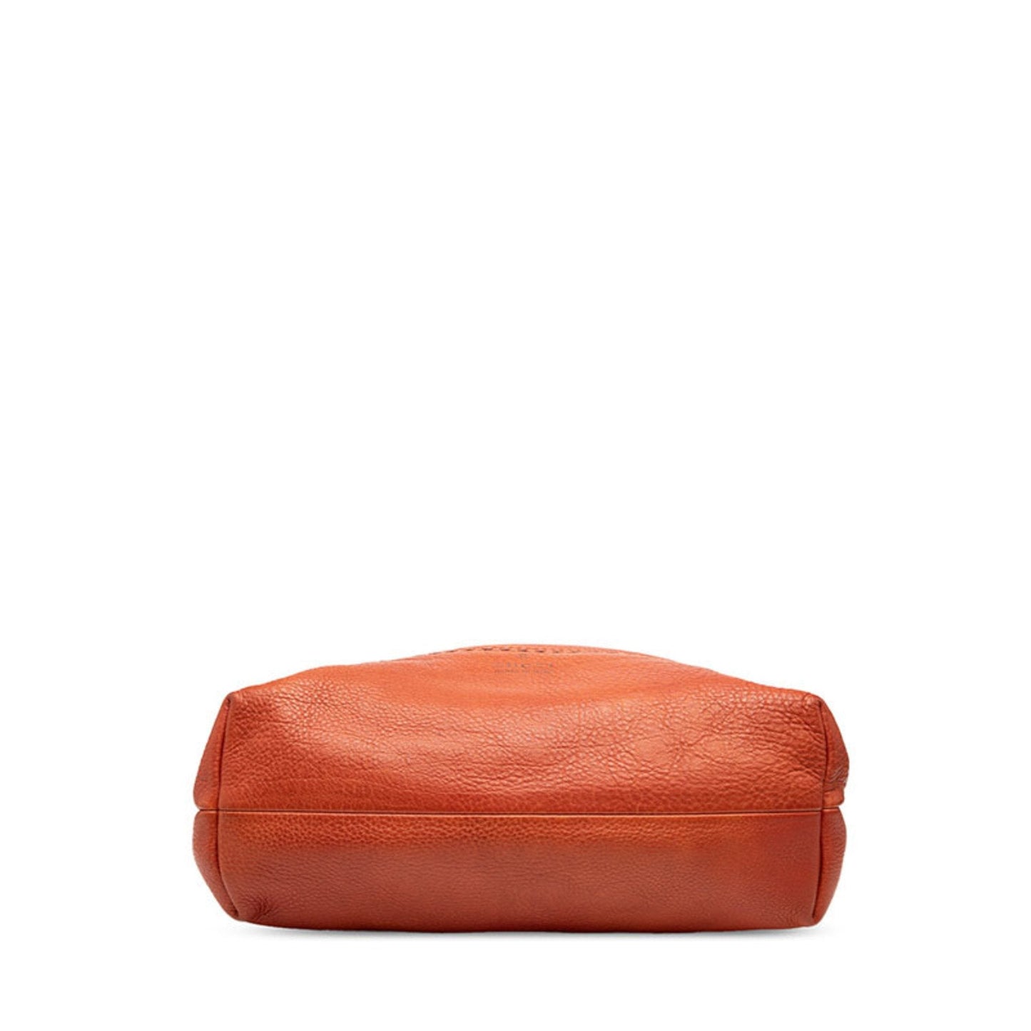 Gucci Brown Red Color Leather Shoulder Bag Tote Bag ( )