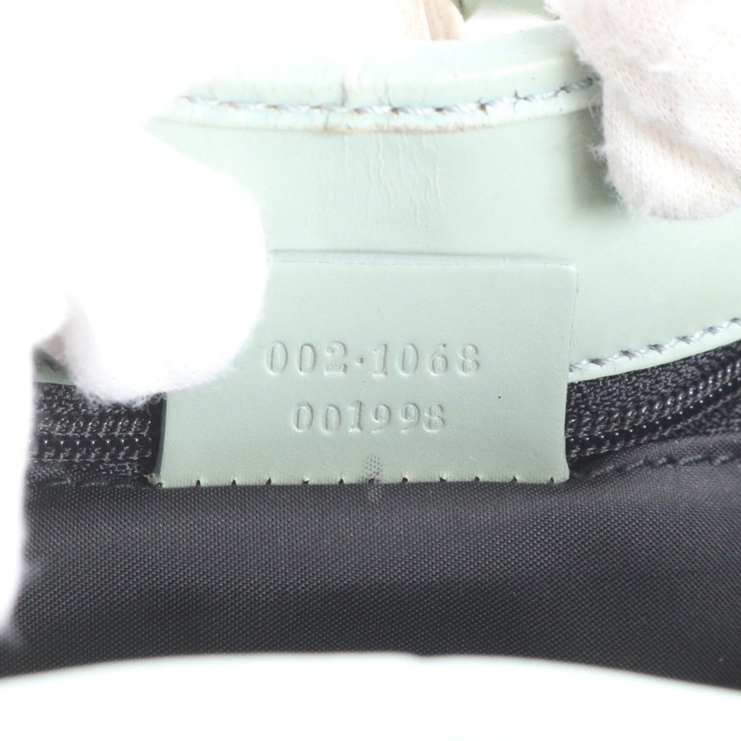 Gucci Green Leather Canvas Tote Bag ( )