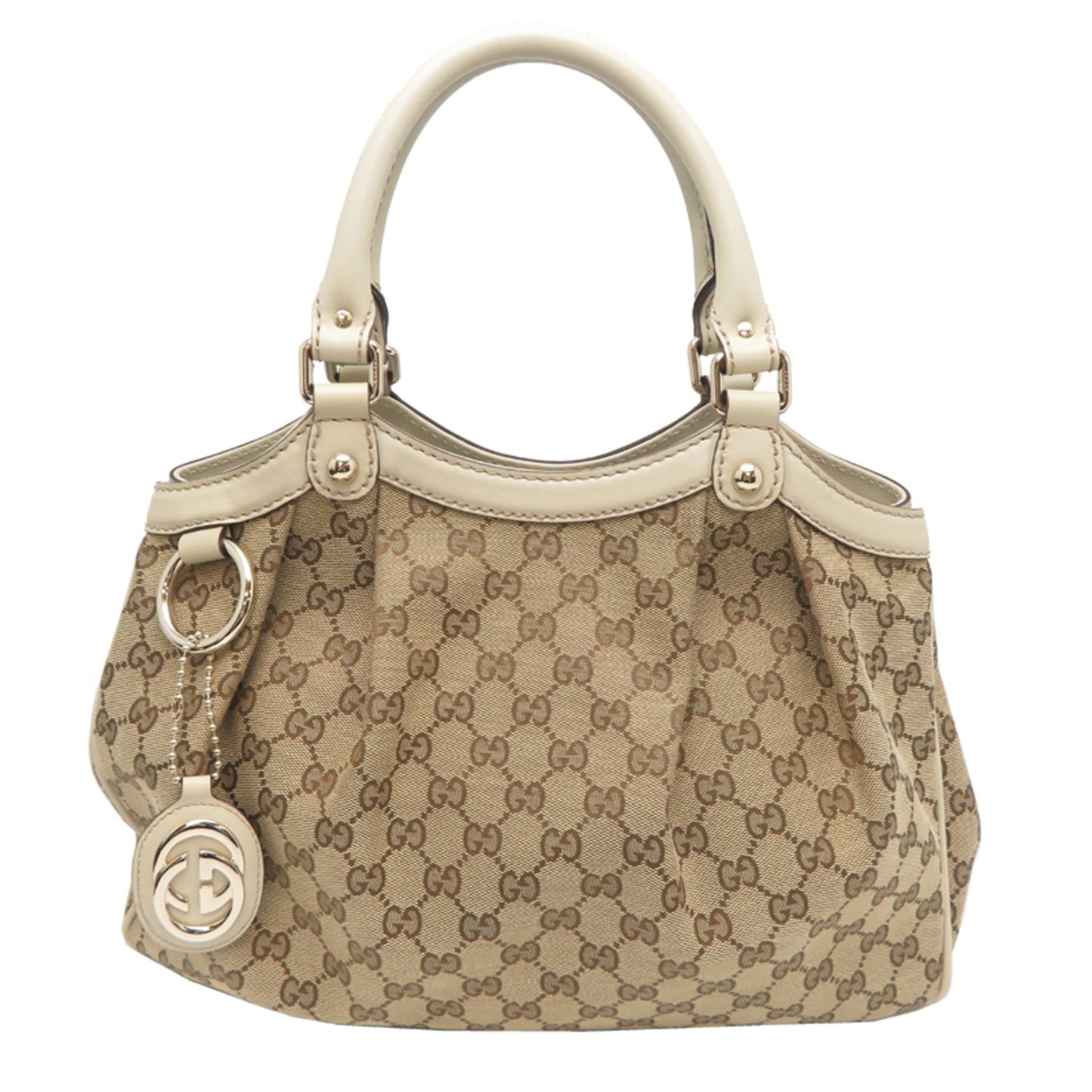 Gucci Sukey Beige Gg Canvas Handbag ( )