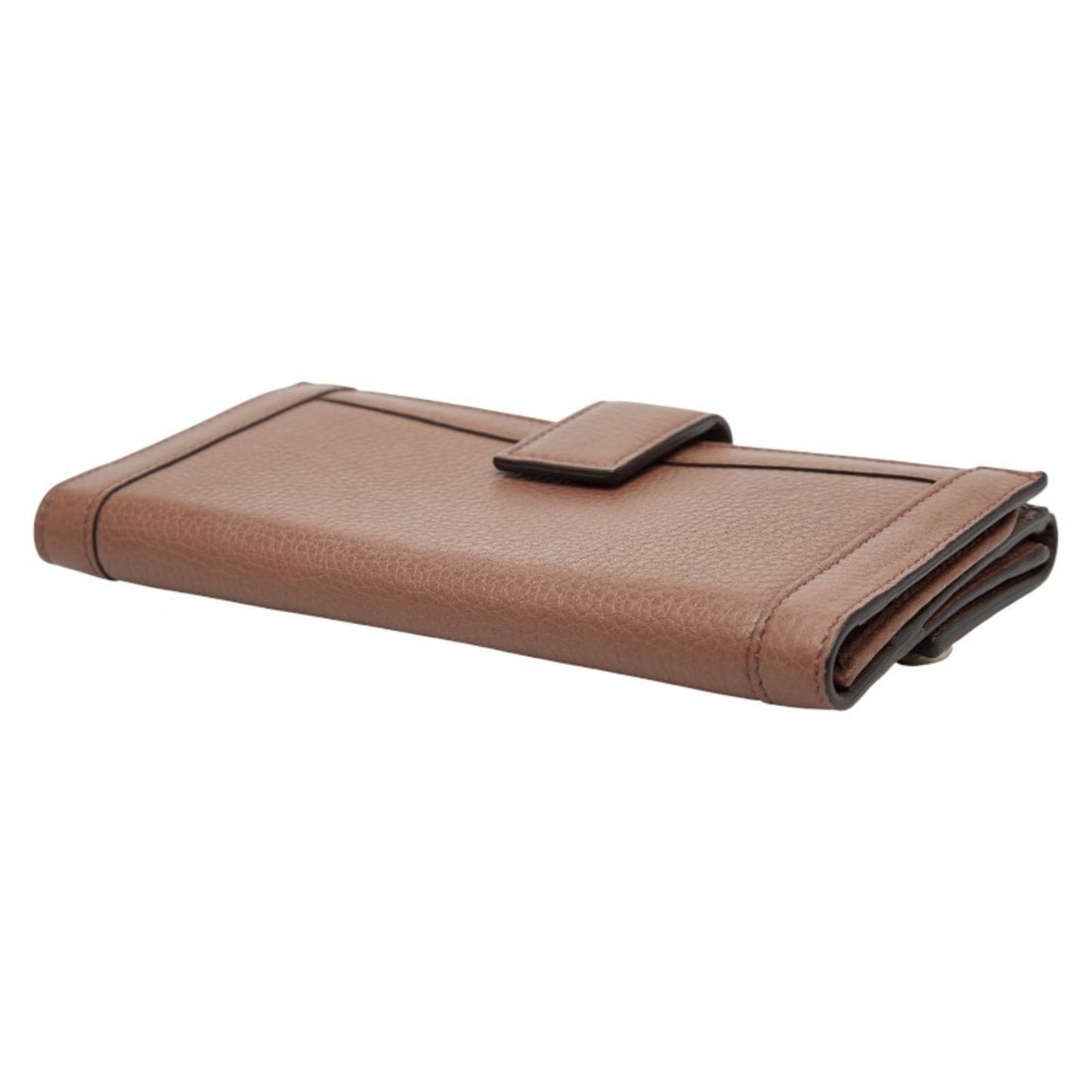 Gucci Brown Canvas Leather Long Wallet (Bi-Fold) ( )