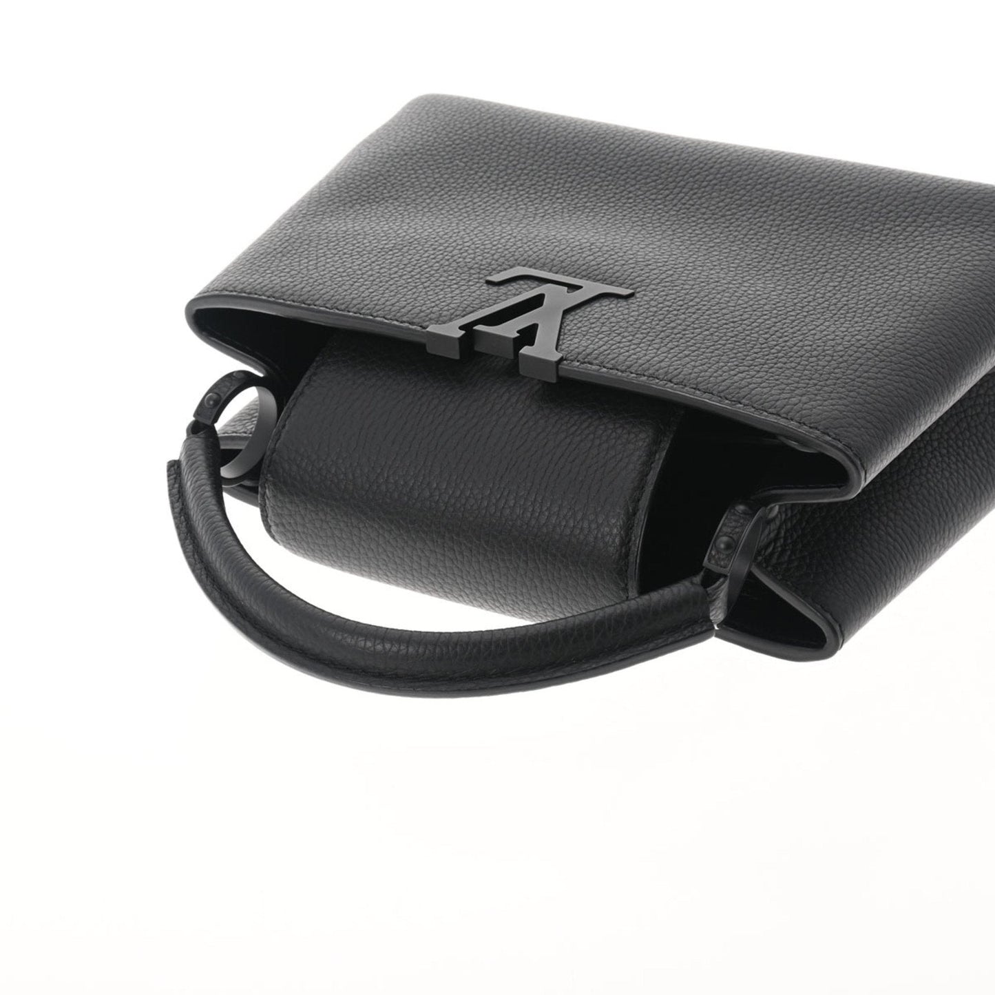 LOUIS VUITTON Capucines BB Black M55855 Women's Taurillon Leather Handbag